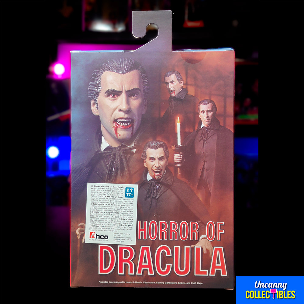 NECA Hammer Films Horror of Dracula Ultimate Count Dracula 18 cm Action Figure – Hammer Horror, NECA, 18 cm, 2024, brand new collector item, Uncanny Collectibles Dublin Ireland