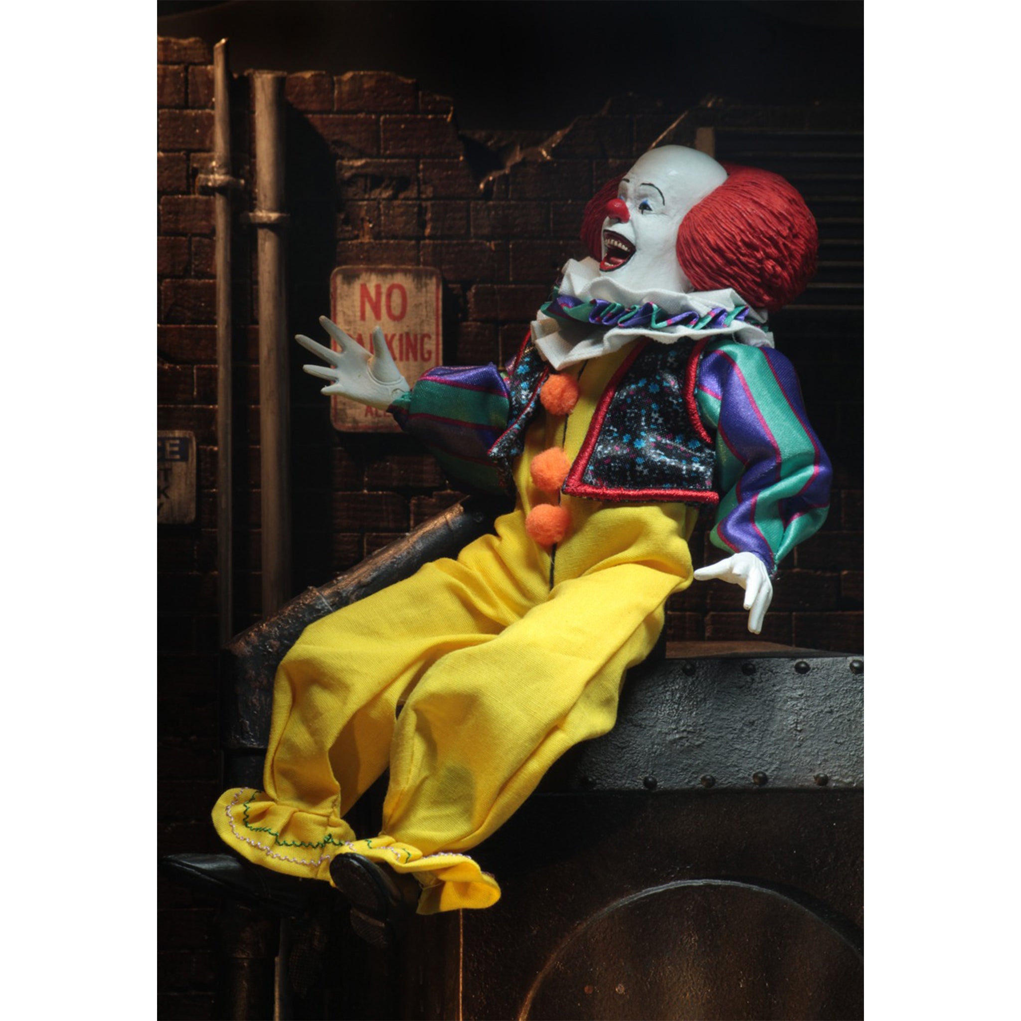 NECA IT 1990 Pennywise Retro Clothed Action Figure 20cm – IT, NECA, 20 cm, 1990, brand new collector item, Uncanny Collectibles Dublin Ireland