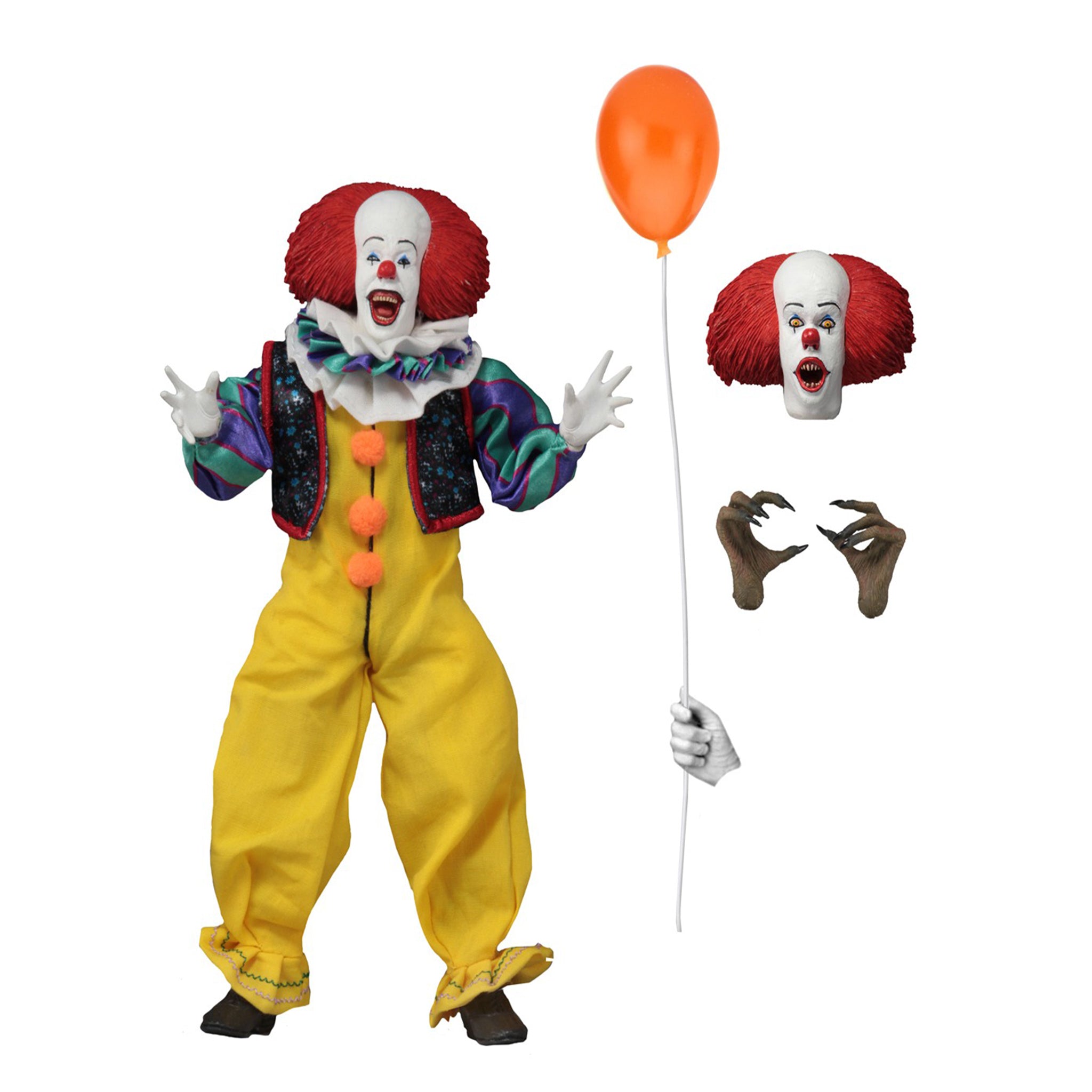 NECA IT 1990 Pennywise Retro Clothed Action Figure 20cm