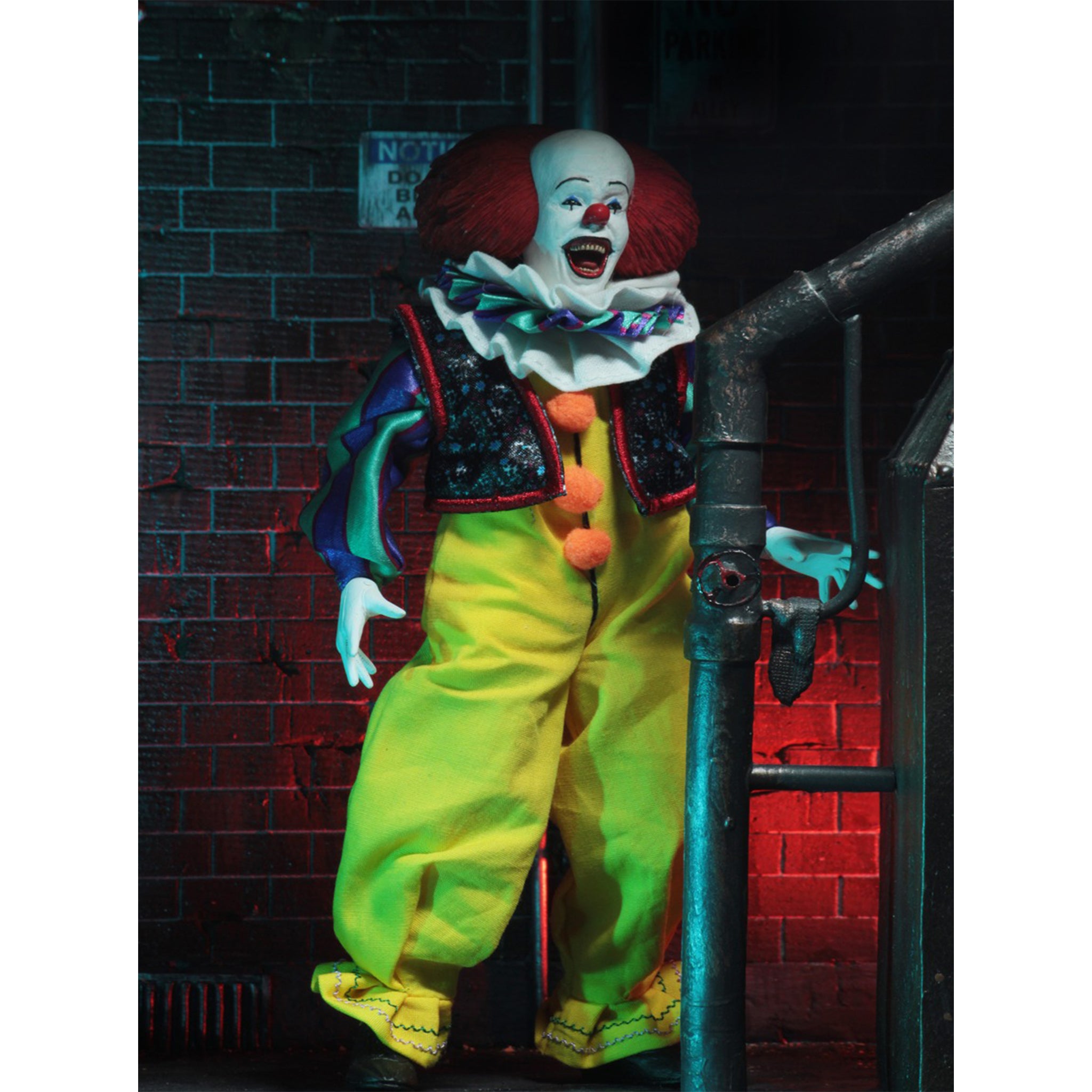 NECA IT 1990 Pennywise Retro Clothed Action Figure 20cm – IT, NECA, 20 cm, 1990, brand new collector item, Uncanny Collectibles Dublin Ireland