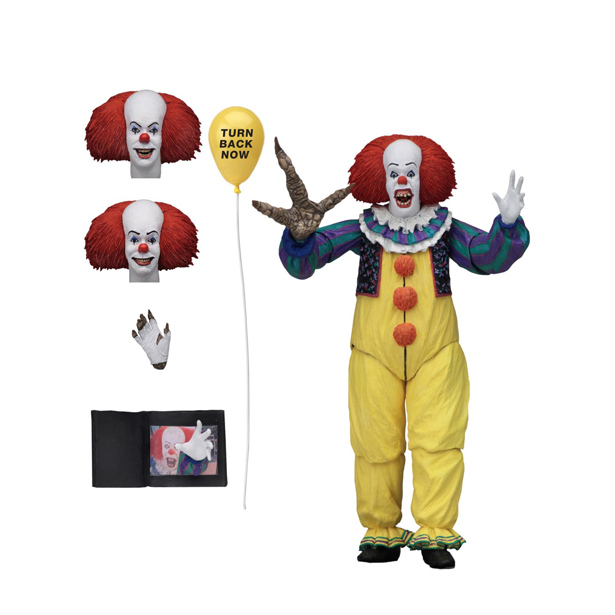 NECA IT 1990 Ultimate Pennywise Action Figure Version 2 18cm – IT, NECA, 18 cm, 2025, brand new collector item, Uncanny Collectibles Dublin Ireland