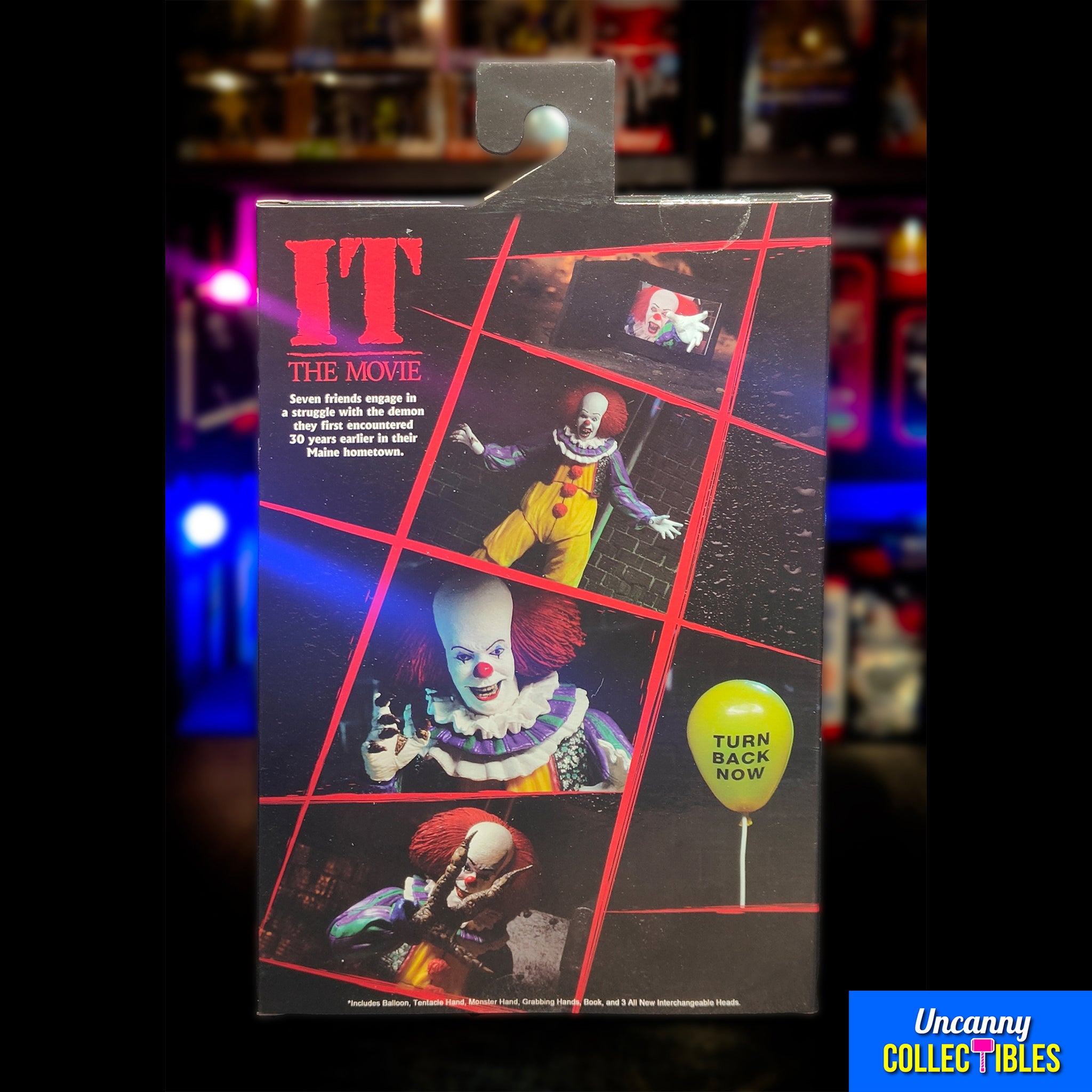 NECA IT 1990 Ultimate Pennywise Action Figure Version 2 18cm – IT, NECA, 18 cm, 2025, brand new collector item, Uncanny Collectibles Dublin Ireland