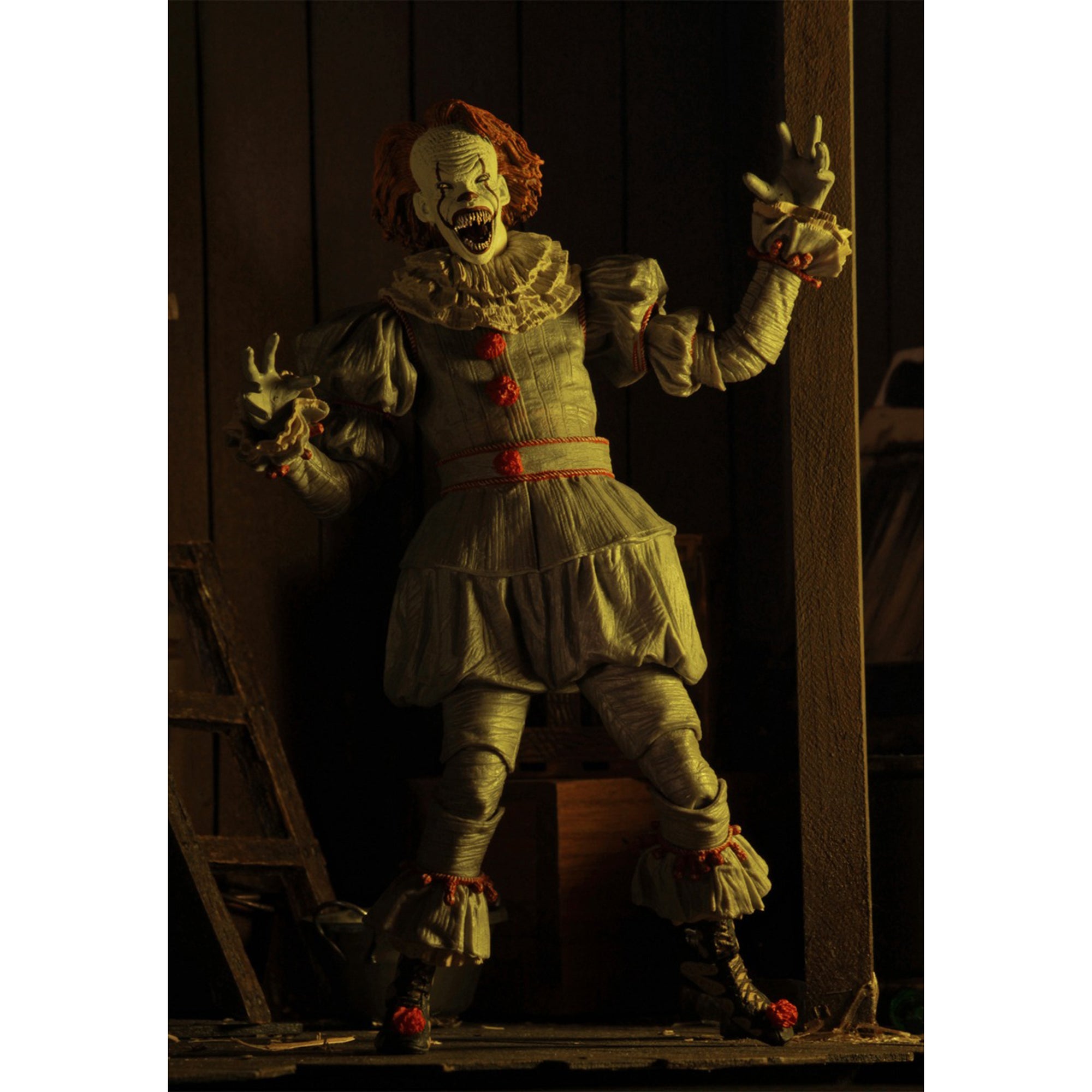 NECA IT 2017 Ultimate Well House Pennywise Action Figure 2024 18cm