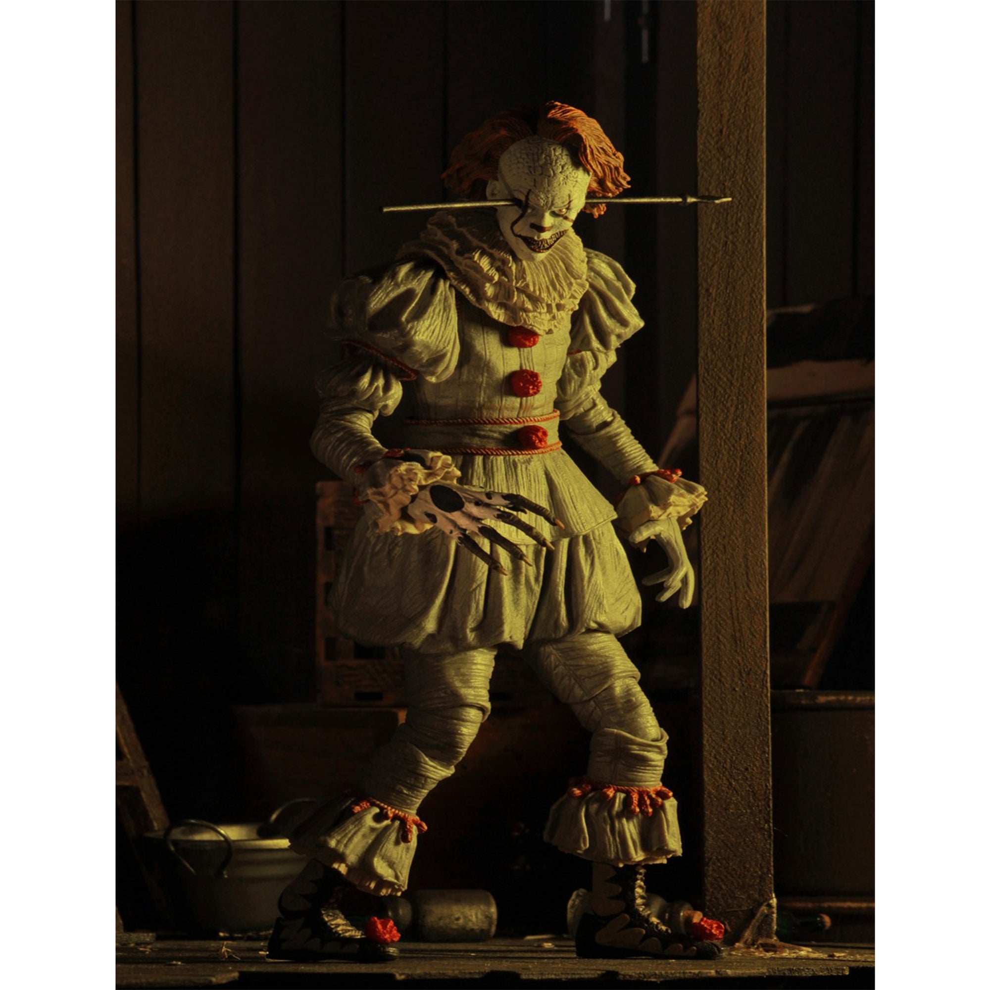 NECA IT 2017 Ultimate Well House Pennywise Action Figure 2024 18cm