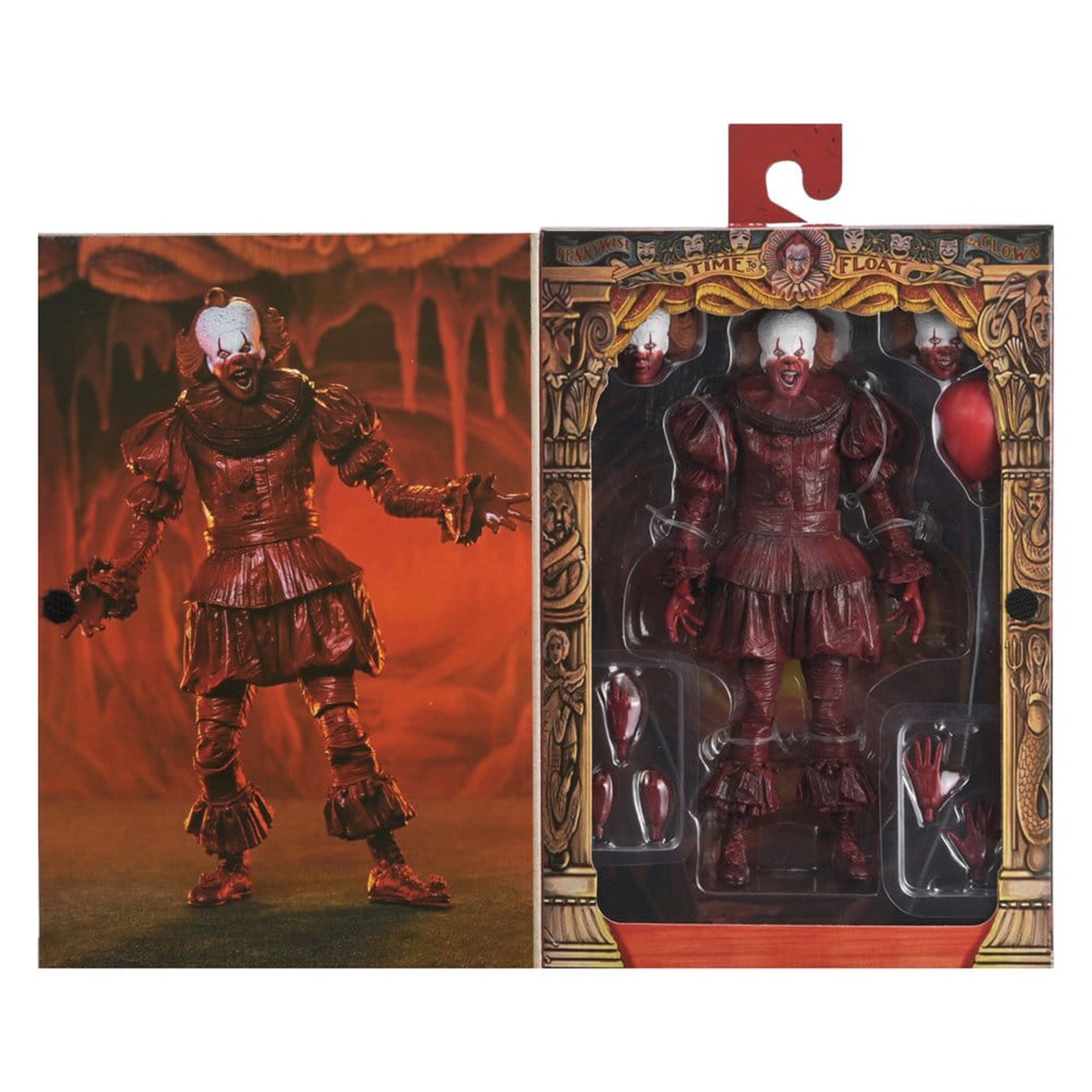 NECA IT Welcome to Derry Ultimate Blood Pennywise Action Figure – IT, NECA, 18 cm, brand new collector item, Uncanny Collectibles Dublin Ireland