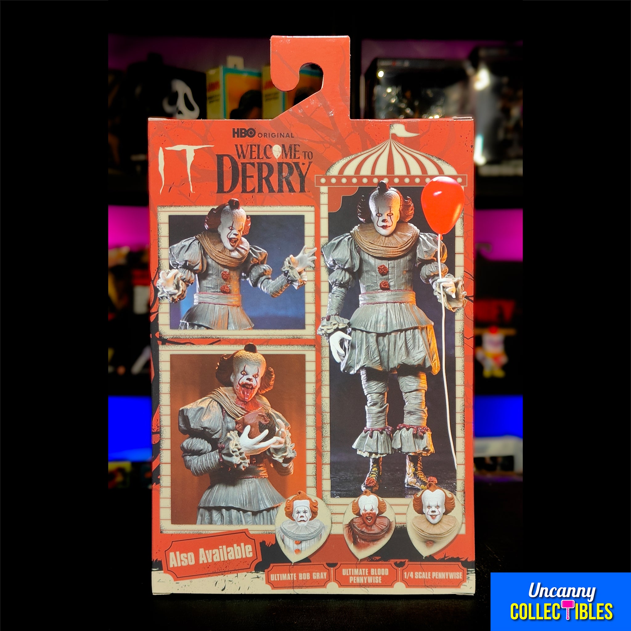 NECA IT Welcome to Derry Ultimate Pennywise Action Figure – IT, NECA, 18 cm, brand new collector item, Uncanny Collectibles Dublin Ireland