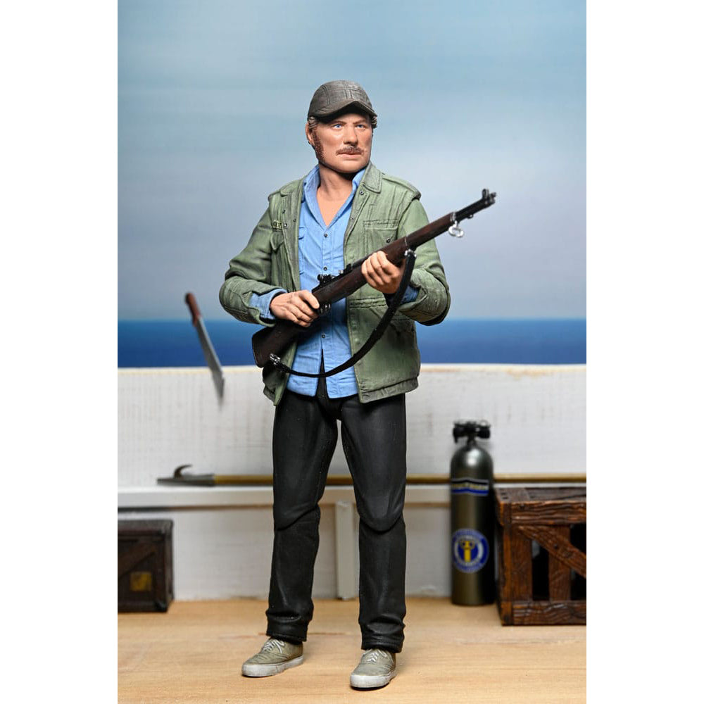 NECA Jaws Sam Quint Ultimate Action Figure 50th Anniversary 18 cm – Jaws, NECA, 18 cm, 2025, brand new collector item, Uncanny Collectibles Dublin Ireland