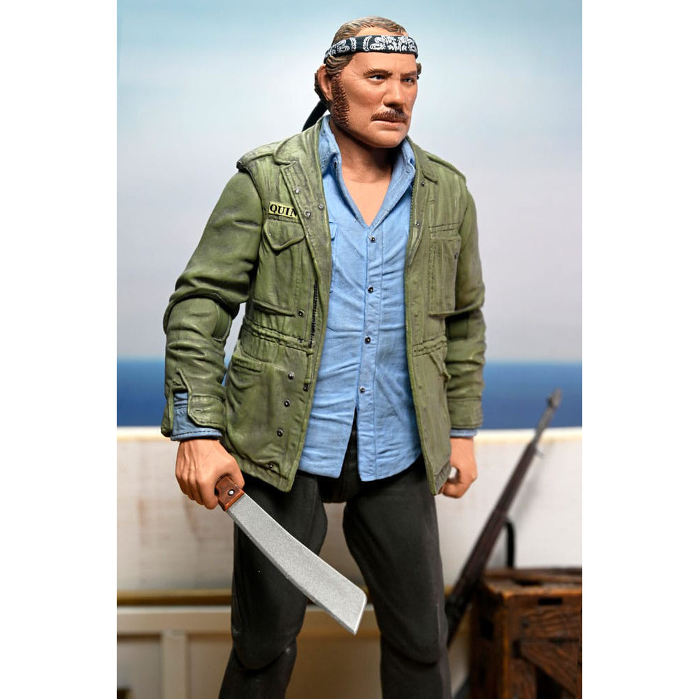 NECA Jaws Sam Quint Ultimate Action Figure 50th Anniversary 18 cm – Jaws, NECA, 18 cm, 2025, brand new collector item, Uncanny Collectibles Dublin Ireland