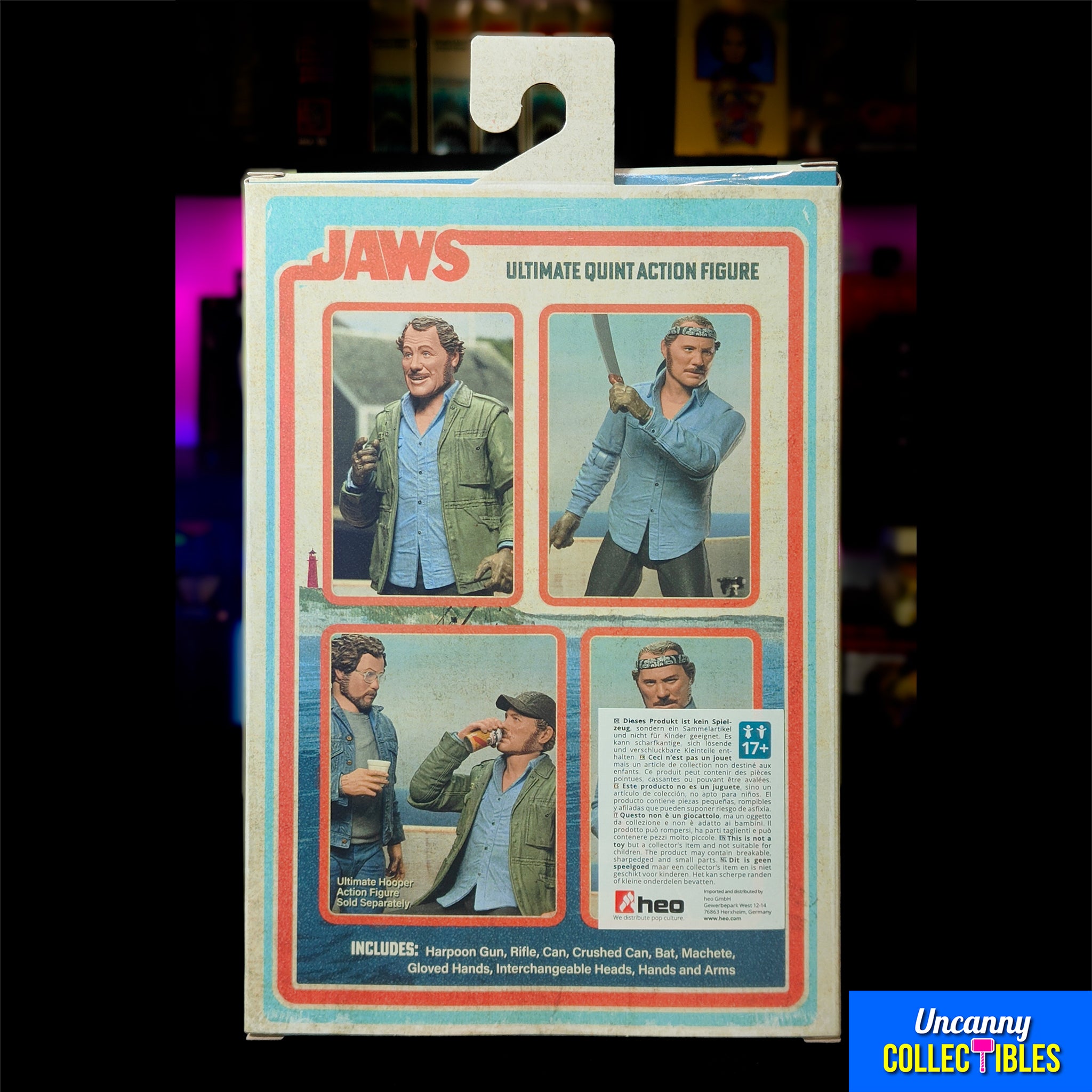 NECA Jaws Sam Quint Ultimate Action Figure 50th Anniversary 18 cm – Jaws, NECA, 18 cm, 2025, brand new collector item, Uncanny Collectibles Dublin Ireland