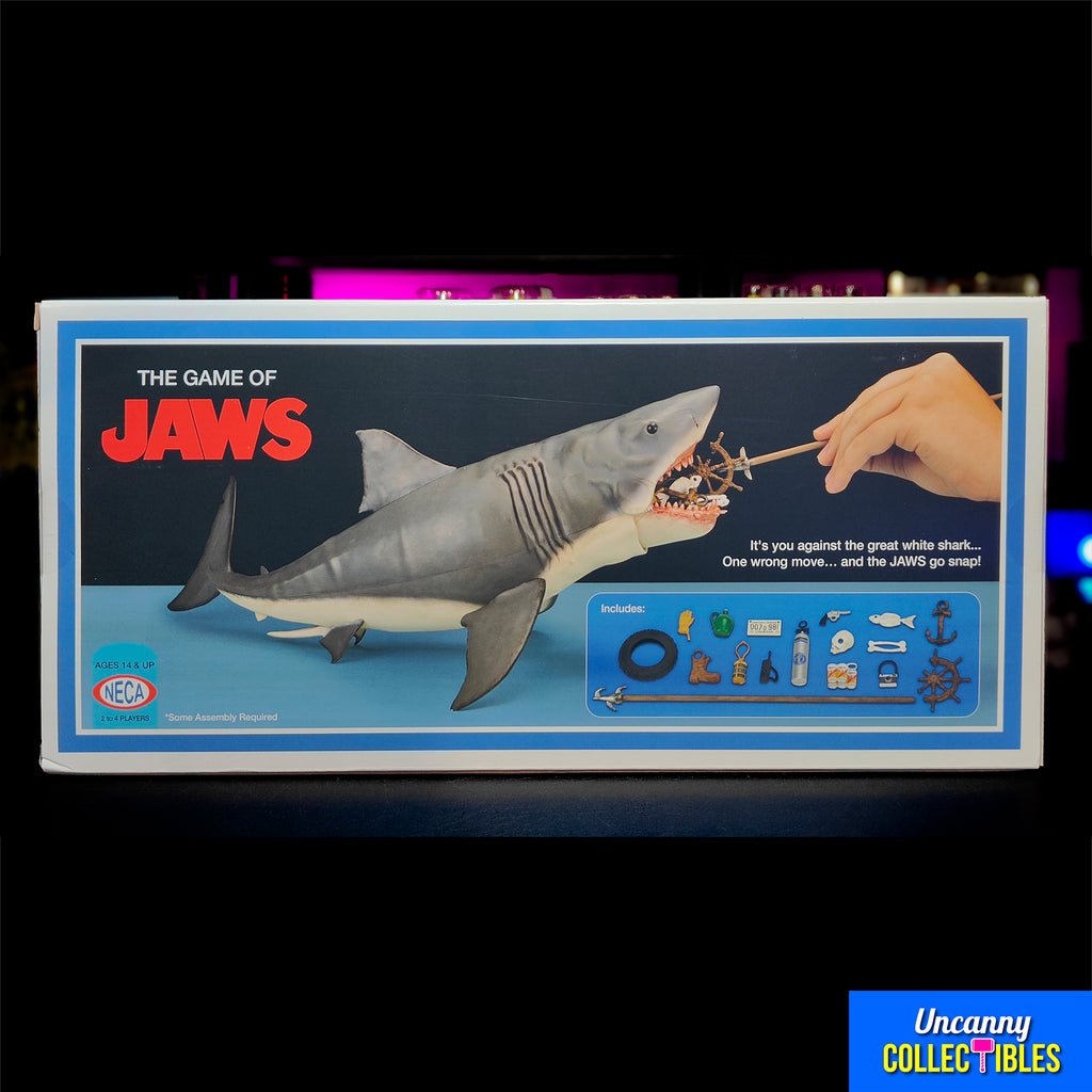 NECA Jaws The Game Shark Figure 50th Anniversary 30 cm – Jaws, NECA, 30 cm, 2025, brand new collector item, Uncanny Collectibles Dublin Ireland