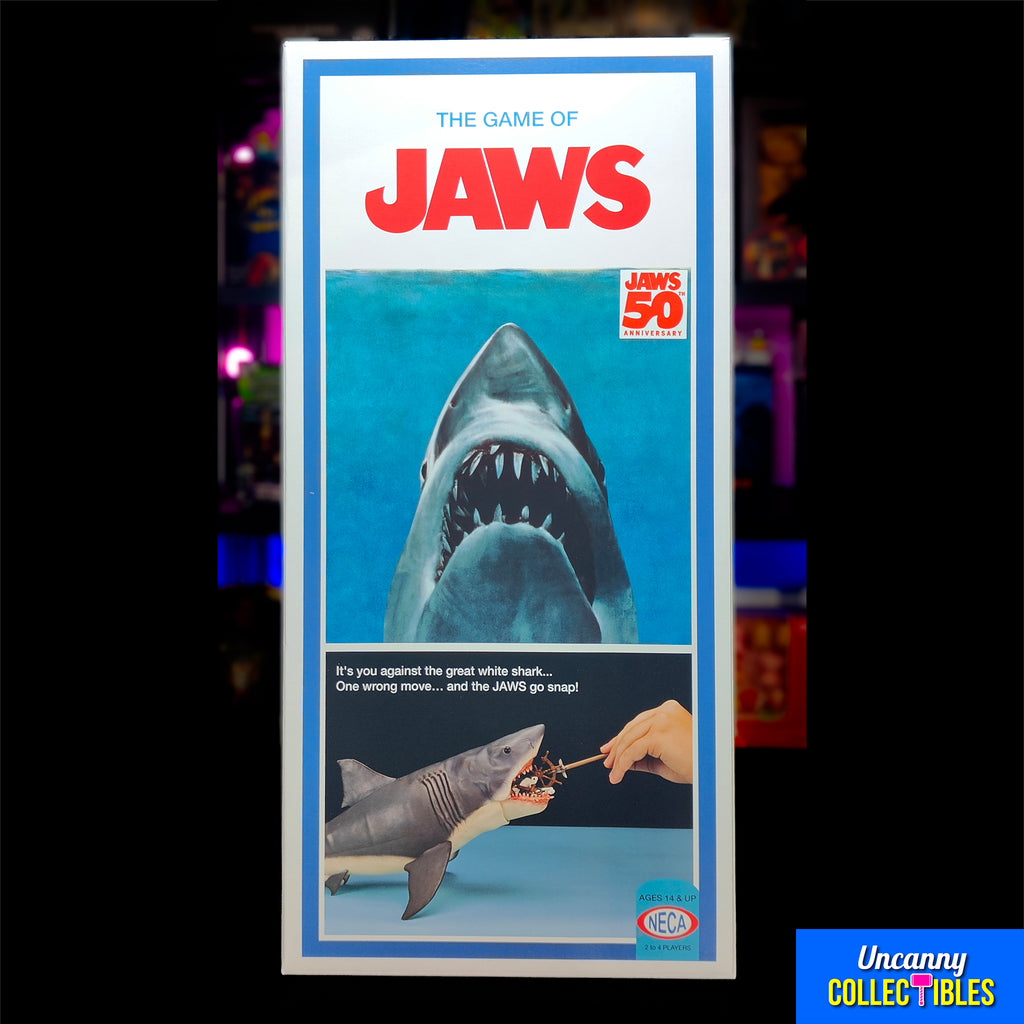 NECA Jaws The Game Shark Figure 50th Anniversary 30 cm – Jaws, NECA, 30 cm, 2025, brand new collector item, Uncanny Collectibles Dublin Ireland