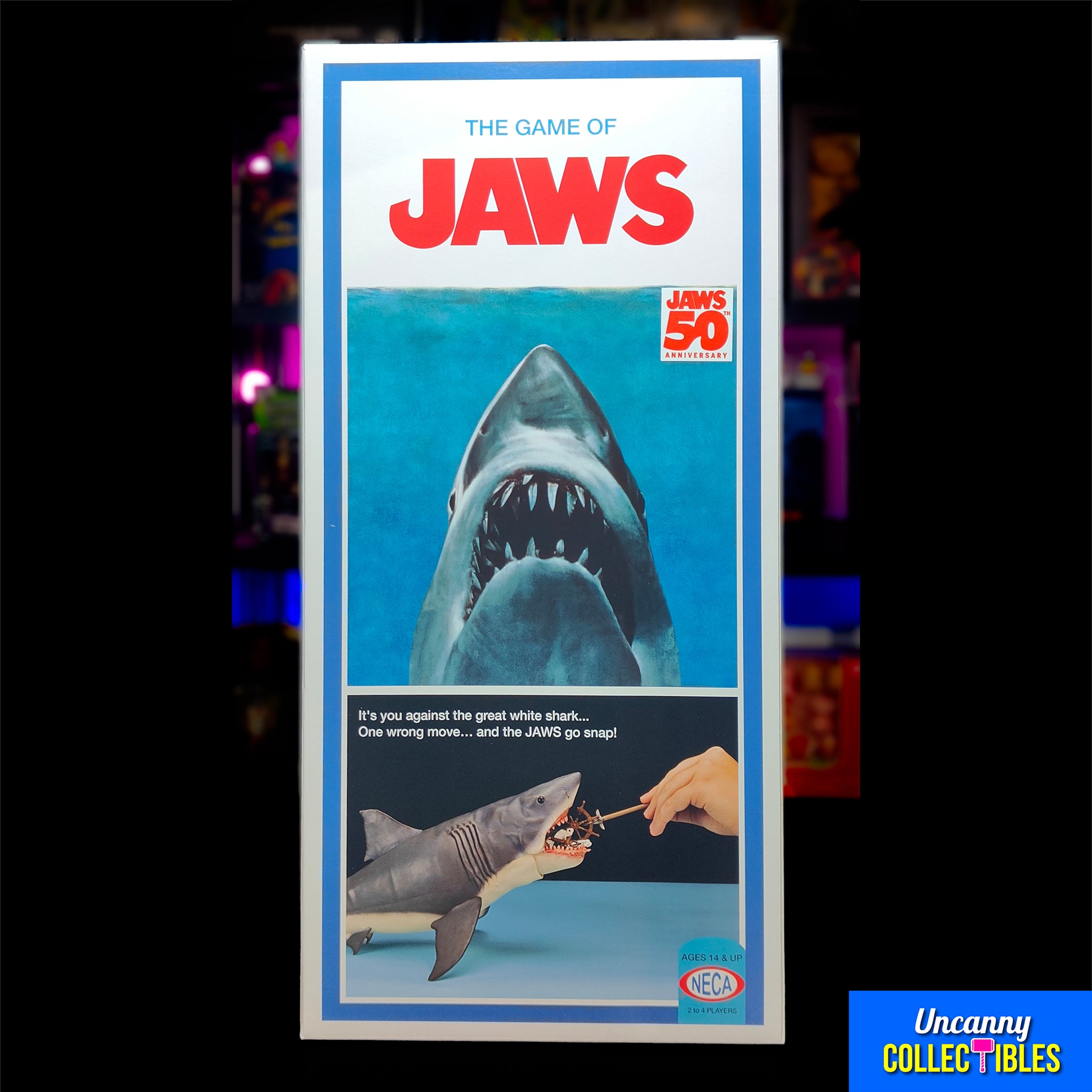 NECA Jaws The Game Shark Figure 50th Anniversary 30 cm