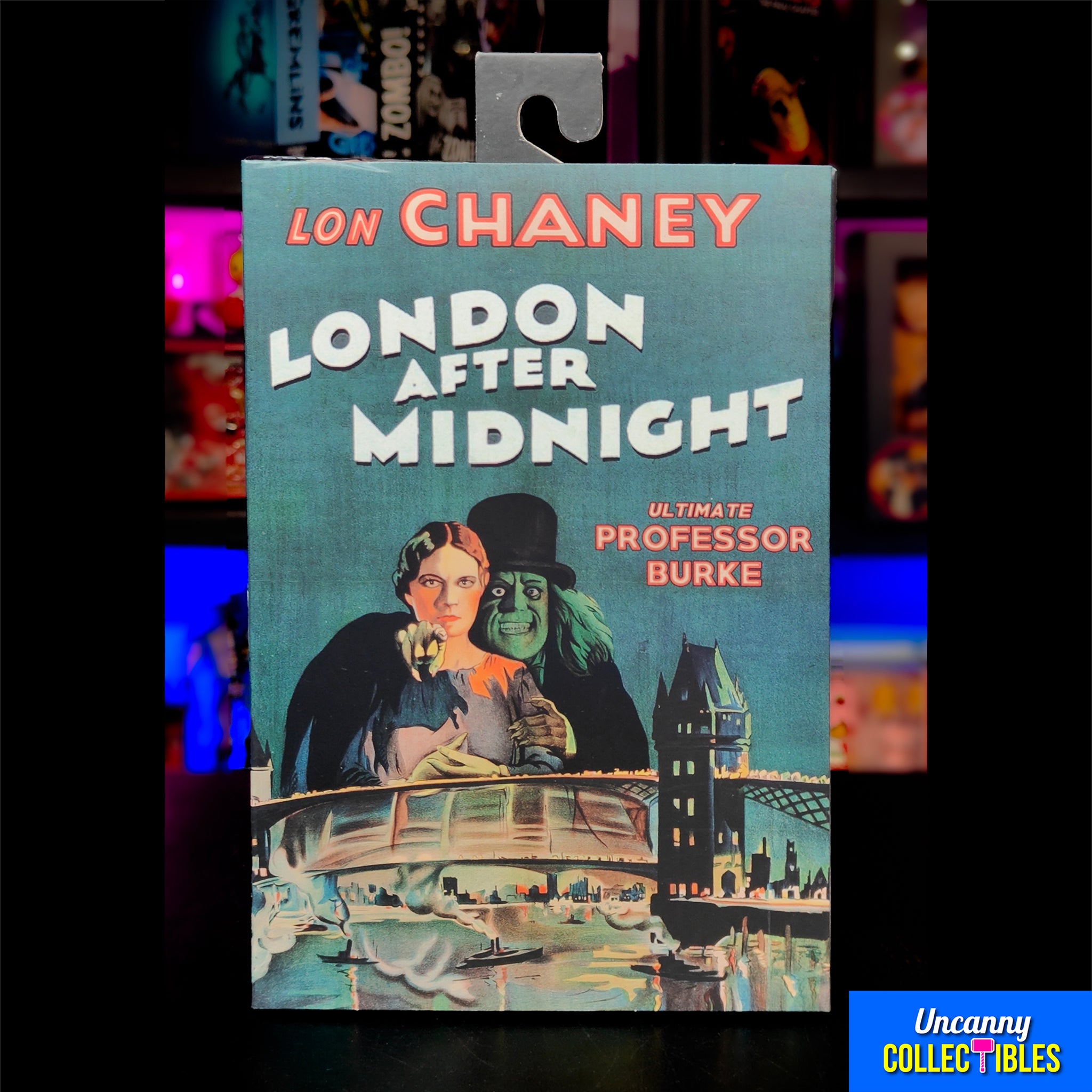 NECA London After Midnight Ultimate Professor Edward C Burke Action Figure 18cm – Universal Monsters, NECA, 18 cm, 2024, brand new collector item, Uncanny Collectibles Dublin Ireland