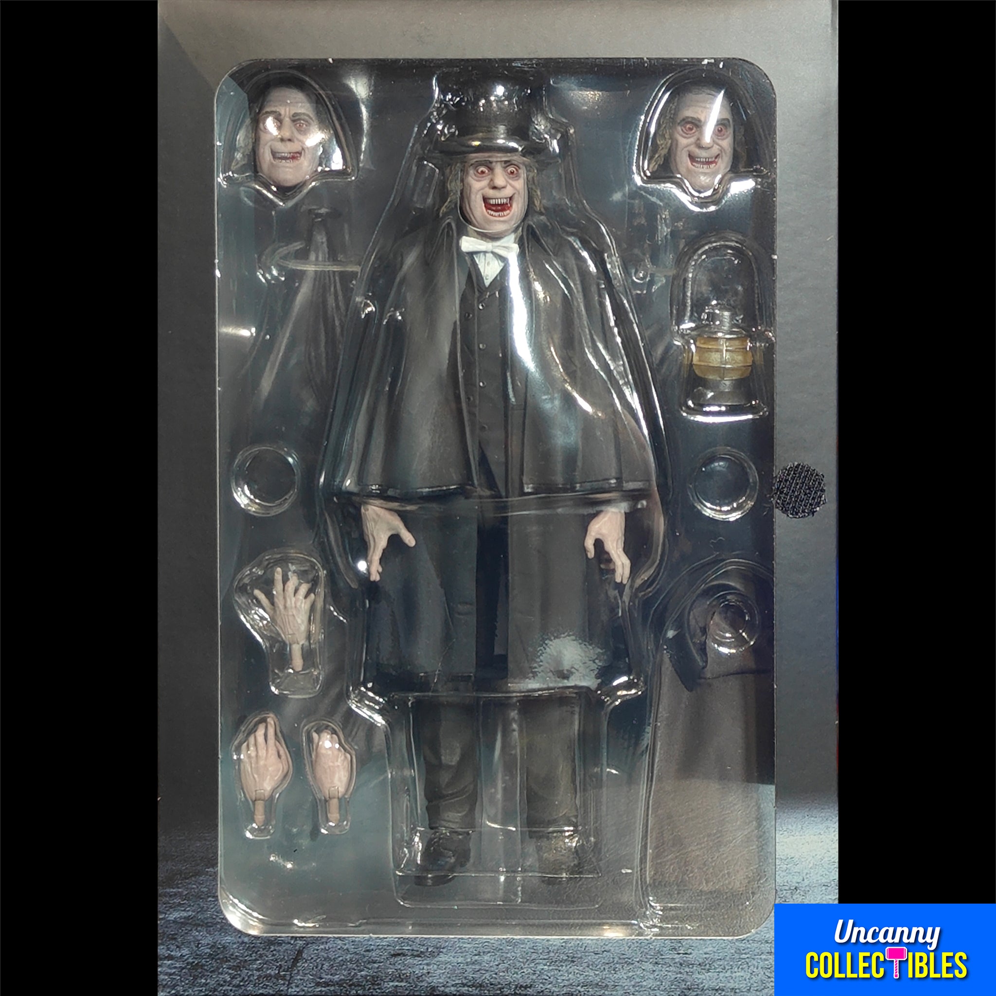 NECA London After Midnight Ultimate Professor Edward C Burke Action Figure 18cm – Universal Monsters, NECA, 18 cm, 2024, brand new collector item, Uncanny Collectibles Dublin Ireland