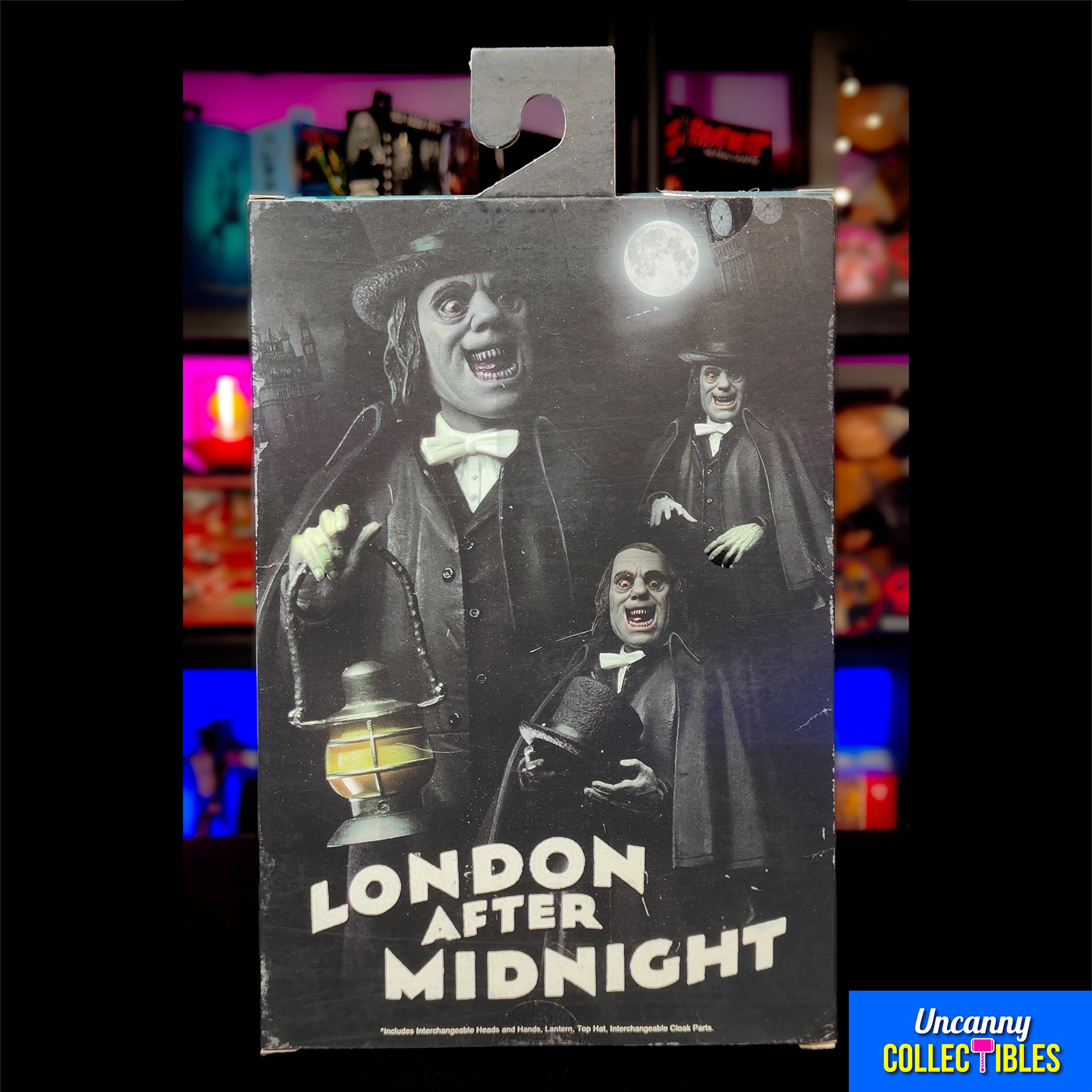 NECA London After Midnight Ultimate Professor Edward C Burke Action Figure 18cm – Universal Monsters, NECA, 18 cm, 2024, brand new collector item, Uncanny Collectibles Dublin Ireland