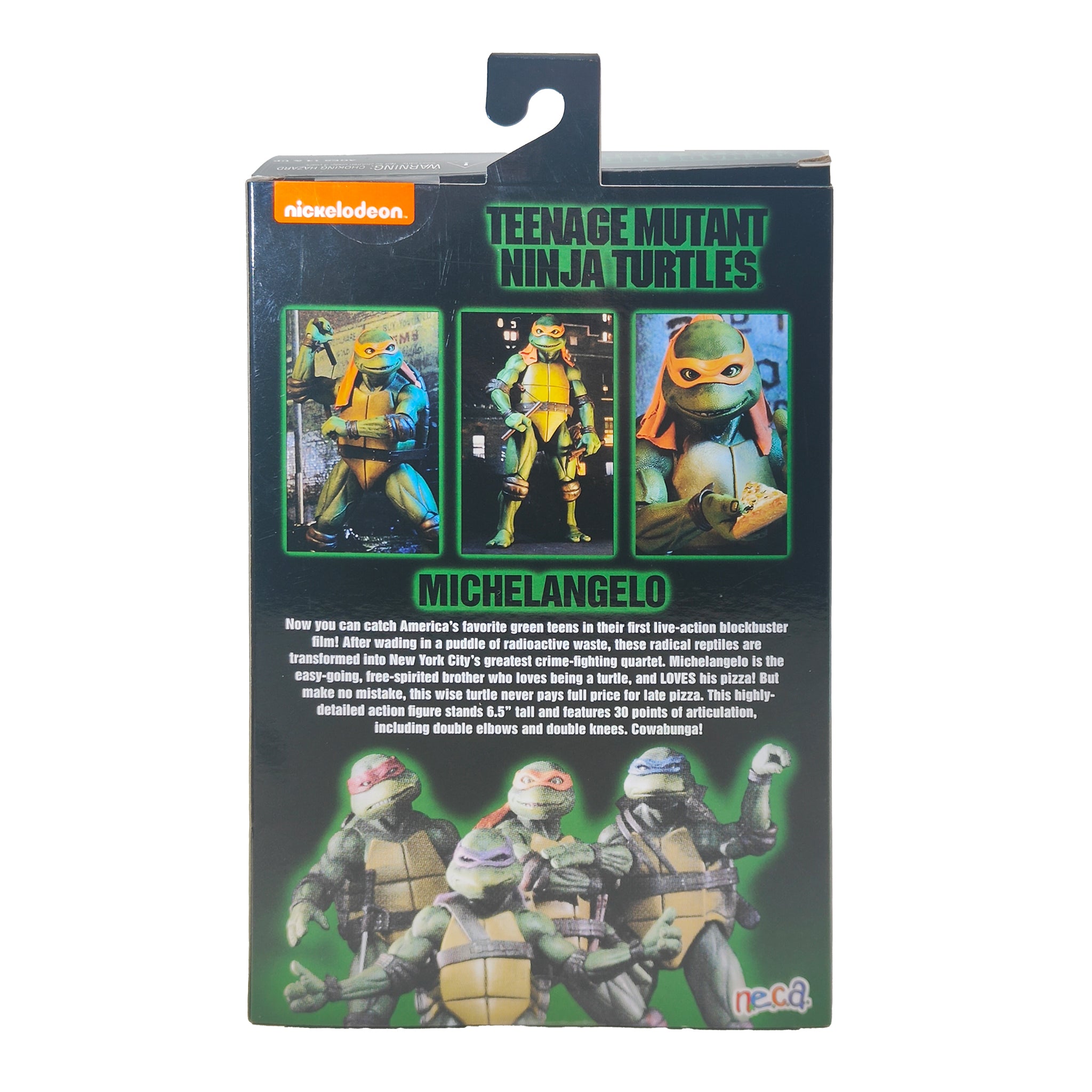 NECA Michelangelo Teenage Mutant Ninja Turtles 1990s Movie Action Figure