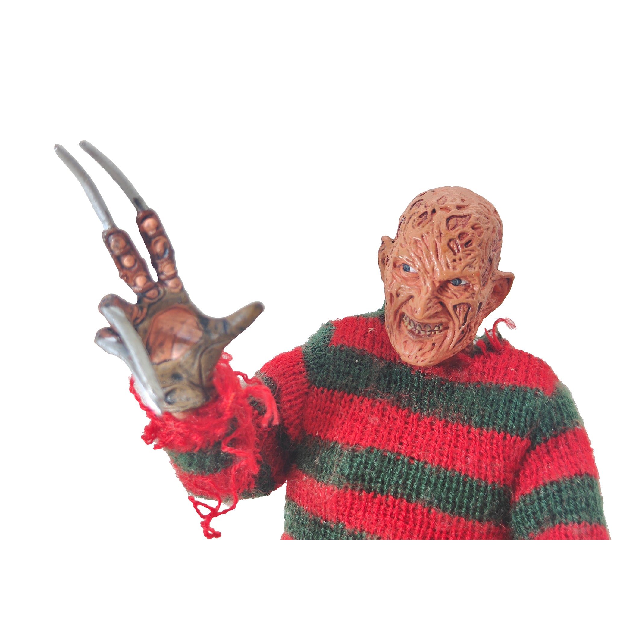 NECA Nightmare on Elm Street 3 Dream Warriors Freddy Retro Cloth Action Figure – Nightmare on Elm Street, NECA, 20 cm, pre-owned collector piece, Uncanny Collectibles Dublin Ireland