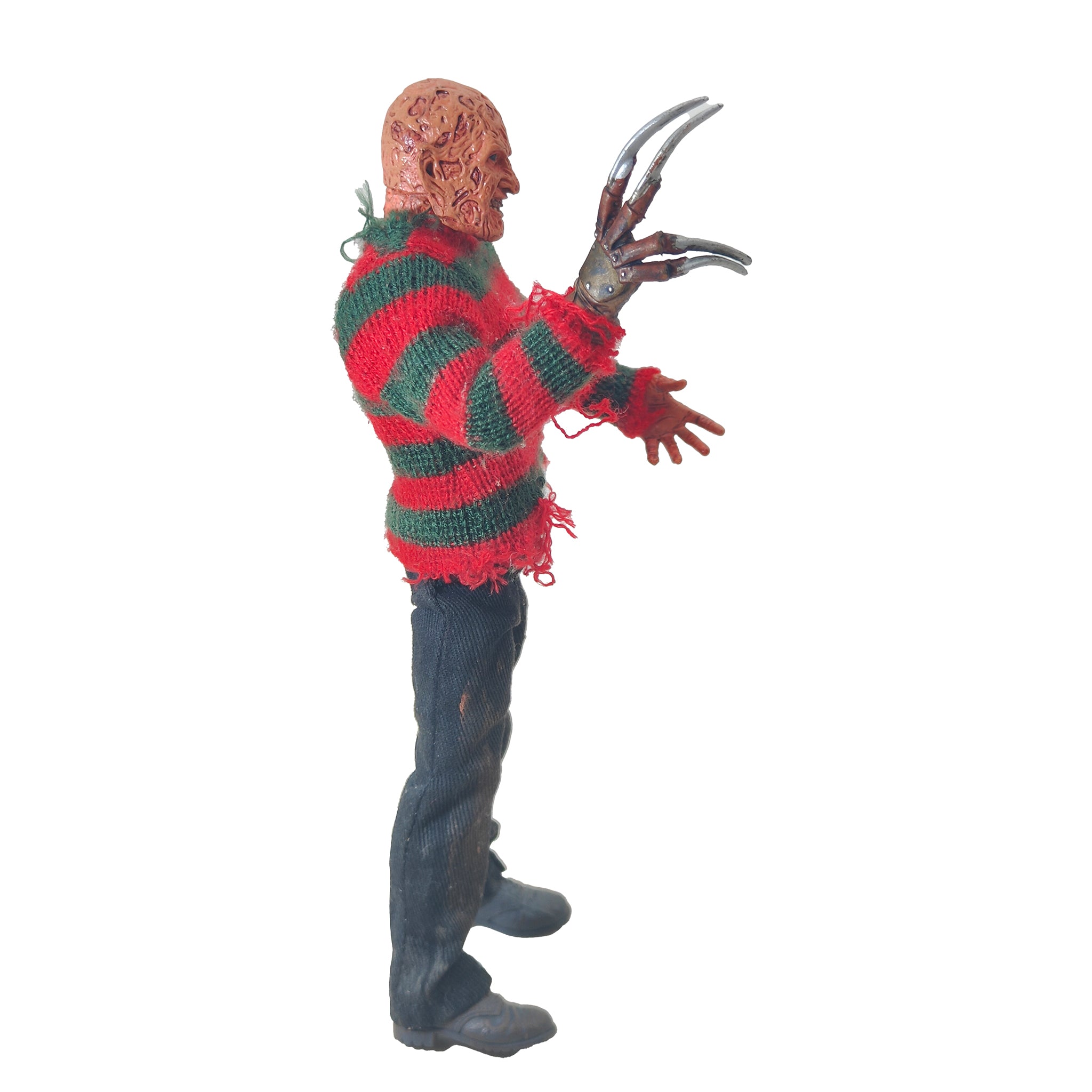 NECA Nightmare on Elm Street 3 Dream Warriors Freddy Retro Cloth Action Figure – Nightmare on Elm Street, NECA, 20 cm, pre-owned collector piece, Uncanny Collectibles Dublin Ireland