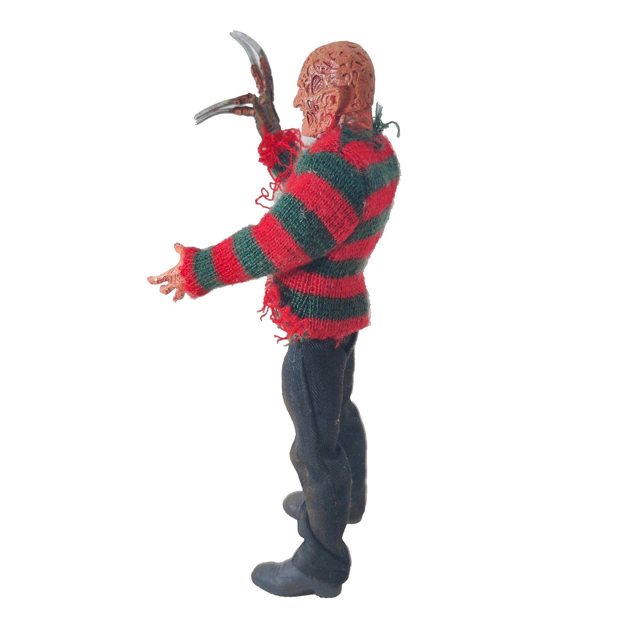 NECA Nightmare on Elm Street 3 Dream Warriors Freddy Retro Cloth Action Figure – Nightmare on Elm Street, NECA, 20 cm, pre-owned collector piece, Uncanny Collectibles Dublin Ireland