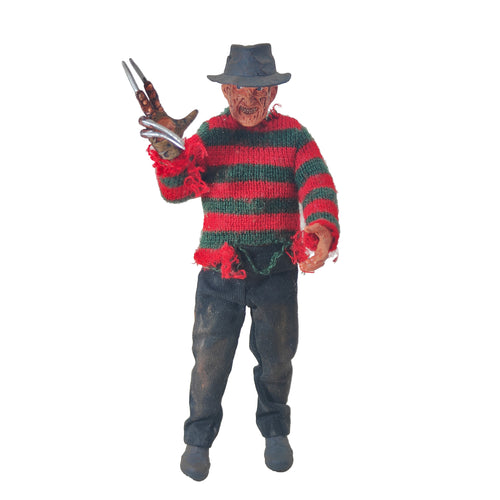 NECA Nightmare on Elm Street 3 Dream Warriors Freddy Retro Cloth Action Figure – Nightmare on Elm Street, NECA, 20 cm, pre-owned collector piece, Uncanny Collectibles Dublin Ireland