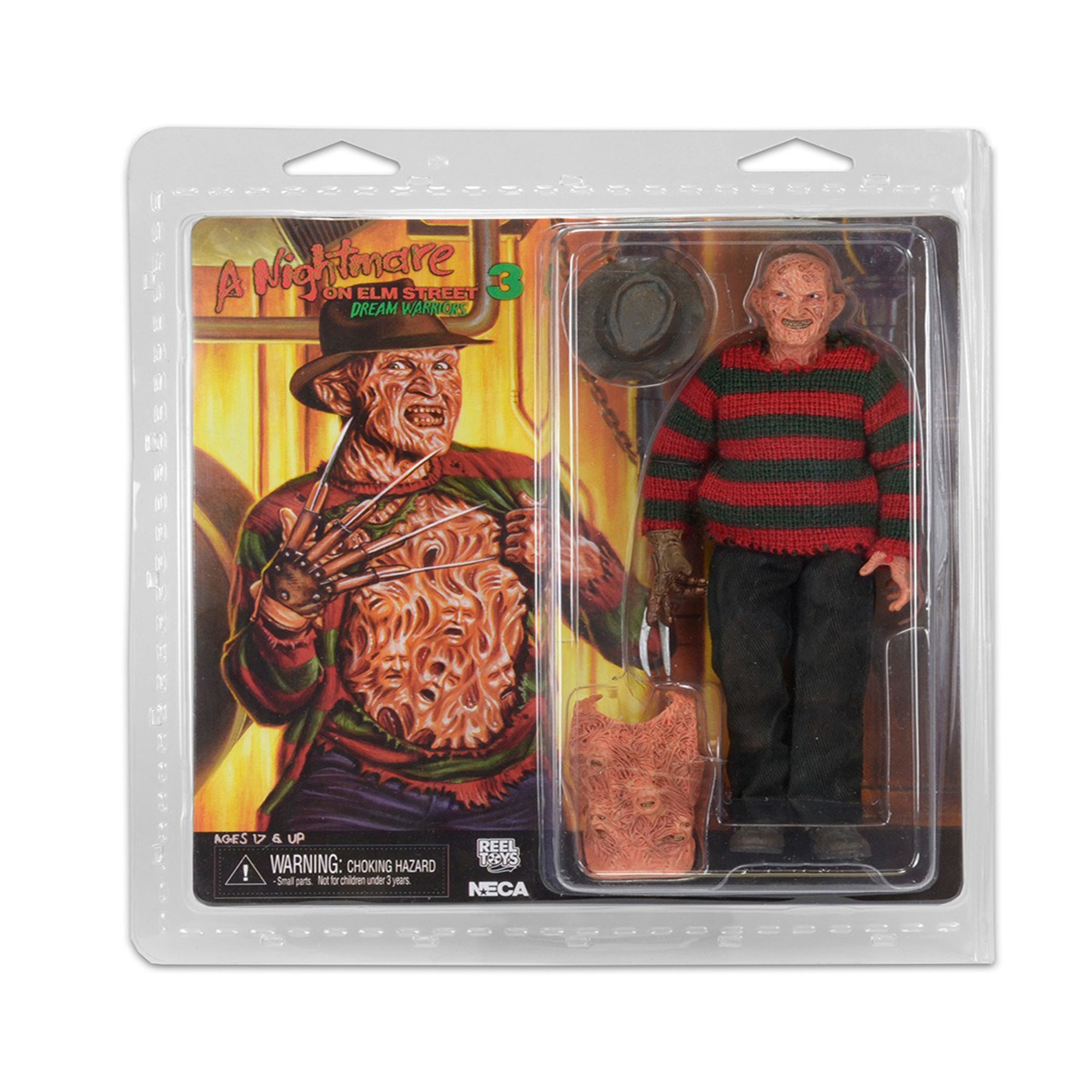NECA Nightmare On Elm Street Dream Warriors Freddy Kreuger Retro Clothed Action Figure 20cm