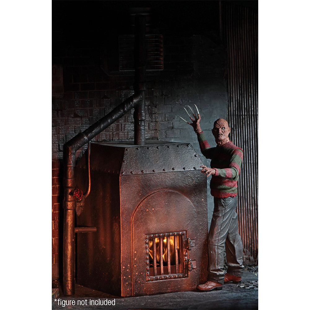 NECA Nightmare On Elm Street Freddy Furnace Diorama For 18 cm Action Figures – Nightmare on Elm Street, NECA, 23 cm, 2024, brand new collector item, Uncanny Collectibles Dublin Ireland