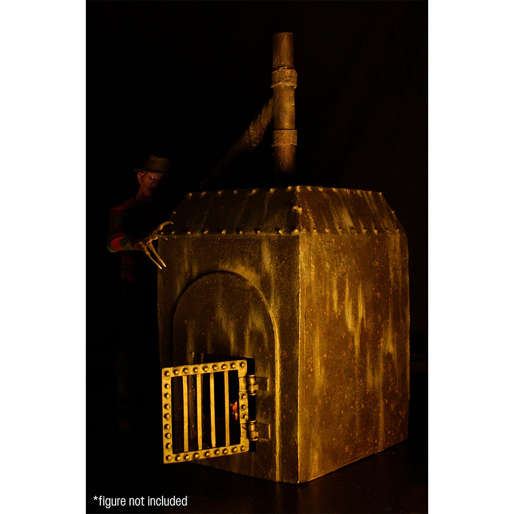 NECA Nightmare On Elm Street Freddy Furnace Diorama For 18 cm Action Figures – Nightmare on Elm Street, NECA, 23 cm, 2024, brand new collector item, Uncanny Collectibles Dublin Ireland