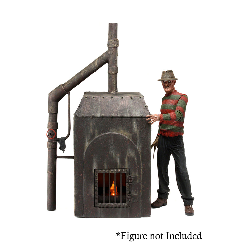 NECA Nightmare On Elm Street Freddy Furnace Diorama For 18 cm Action Figures – Nightmare on Elm Street, NECA, 23 cm, 2024, brand new collector item, Uncanny Collectibles Dublin Ireland