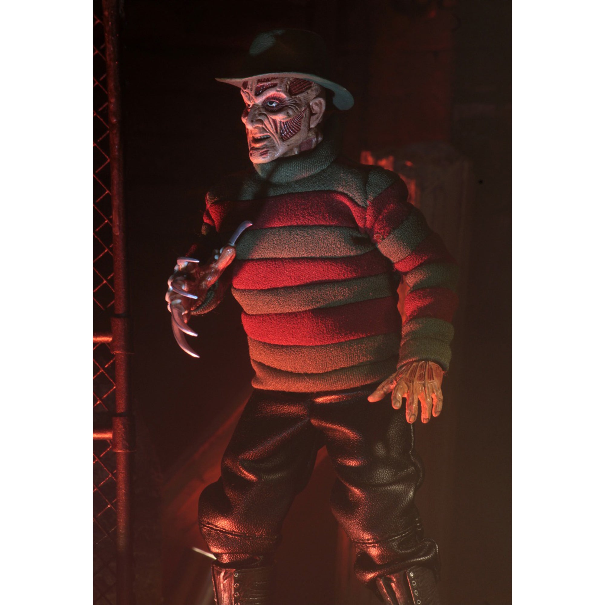 NECA Nightmare On Elm Street New Nightmare Freddy Kreuger Retro Clothed Action Figure 20cm