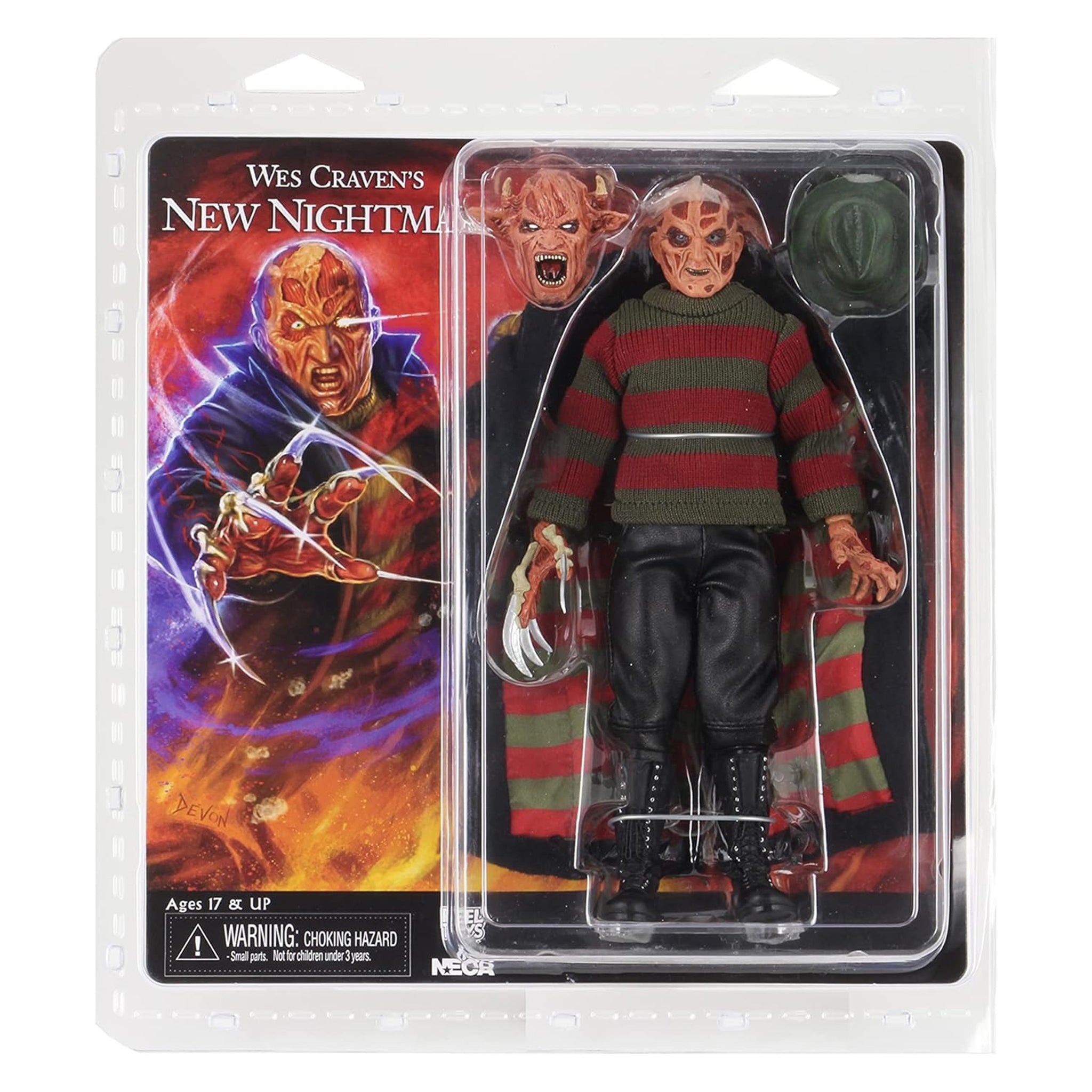 NECA Nightmare On Elm Street New Nightmare Freddy Kreuger Retro Clothed Action Figure 20cm – Nightmare on Elm Street, NECA, 20 cm, brand new collector item, Uncanny Collectibles Dublin Ireland