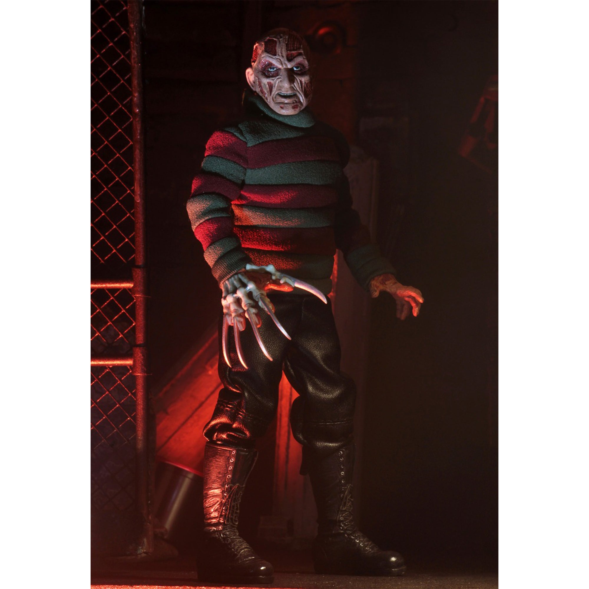 NECA Nightmare On Elm Street New Nightmare Freddy Kreuger Retro Clothed Action Figure 20cm