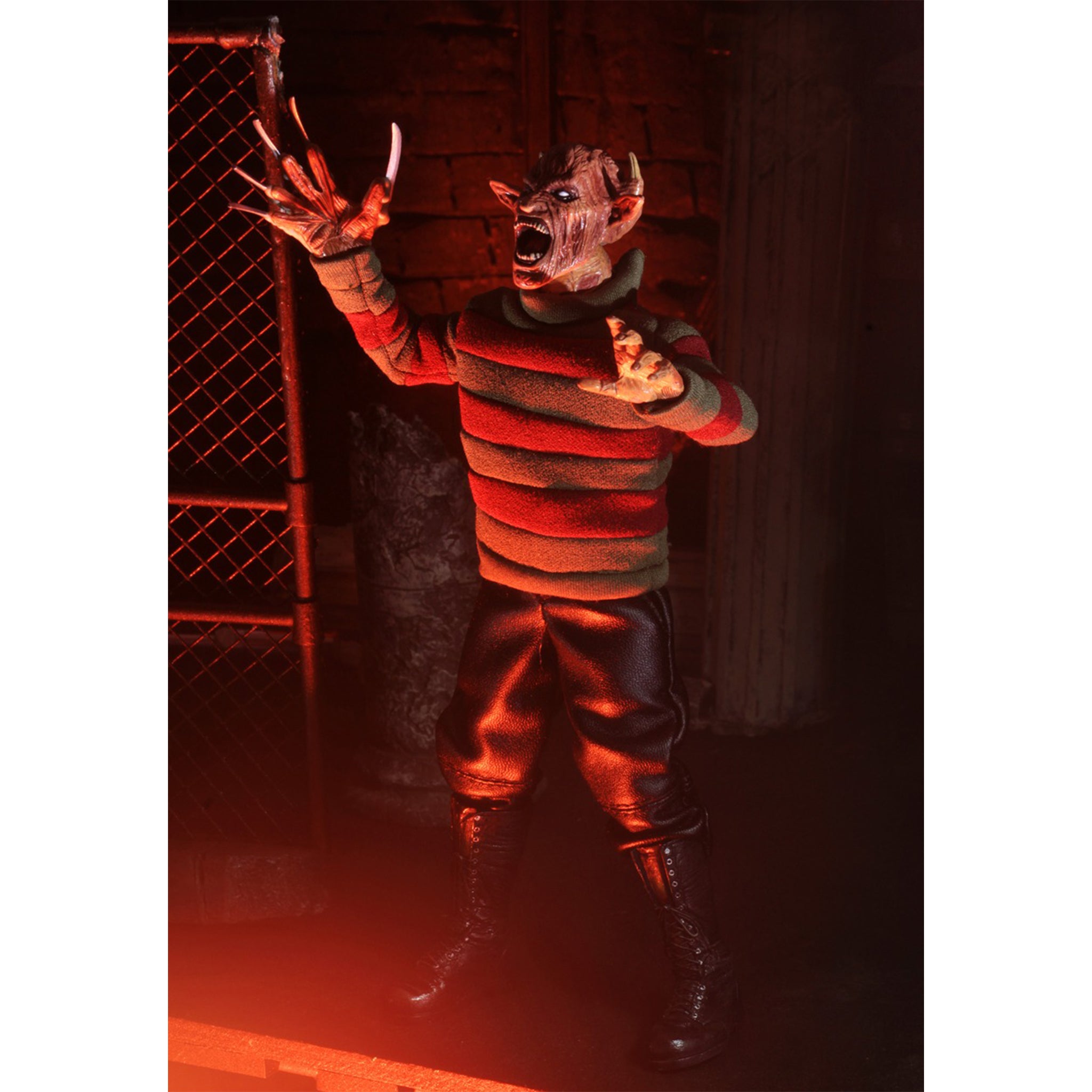 NECA Nightmare On Elm Street New Nightmare Freddy Kreuger Retro Clothed Action Figure 20cm – Nightmare on Elm Street, NECA, 20 cm, brand new collector item, Uncanny Collectibles Dublin Ireland