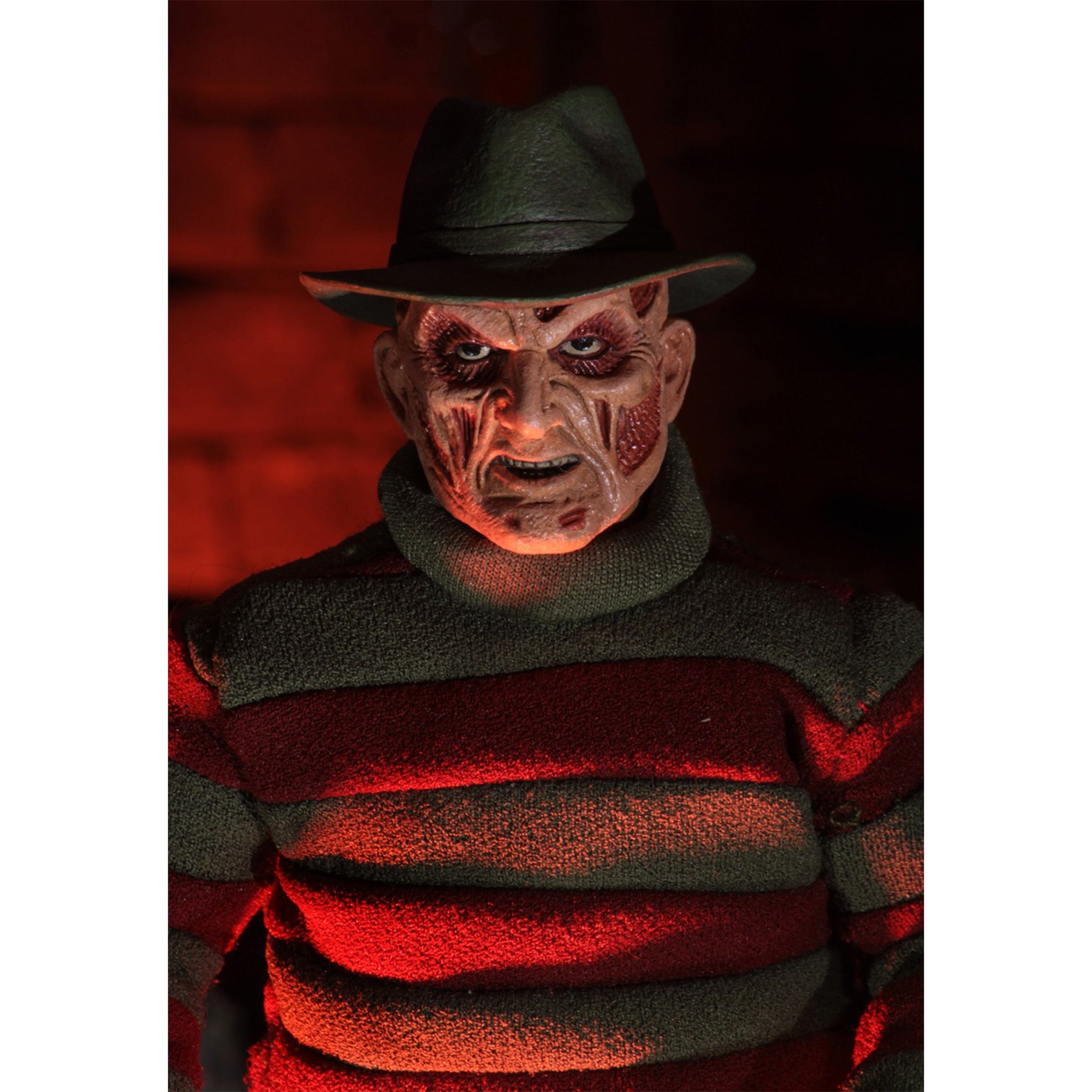 NECA Nightmare On Elm Street New Nightmare Freddy Kreuger Retro Clothed Action Figure 20cm