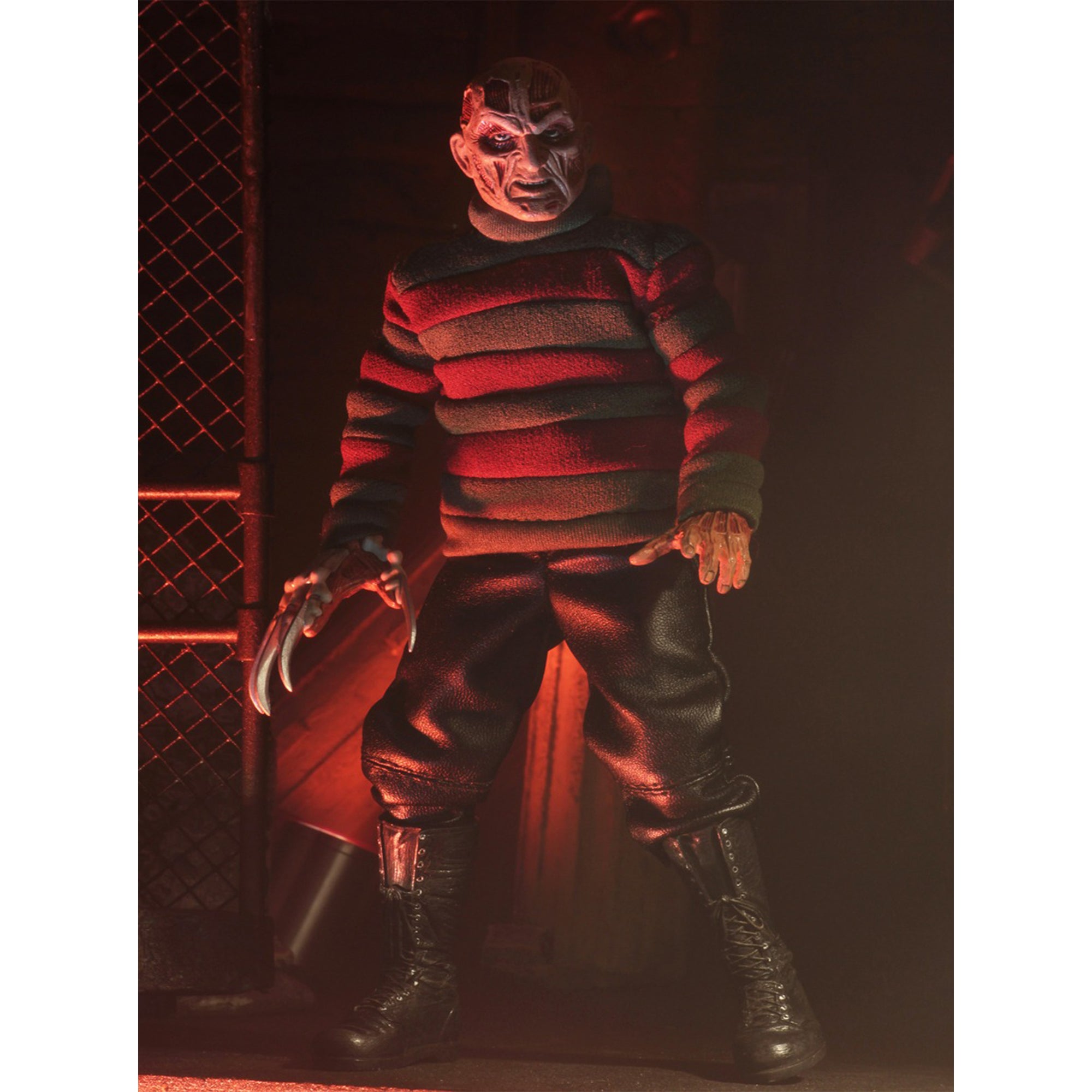 NECA Nightmare On Elm Street New Nightmare Freddy Kreuger Retro Clothed Action Figure 20cm