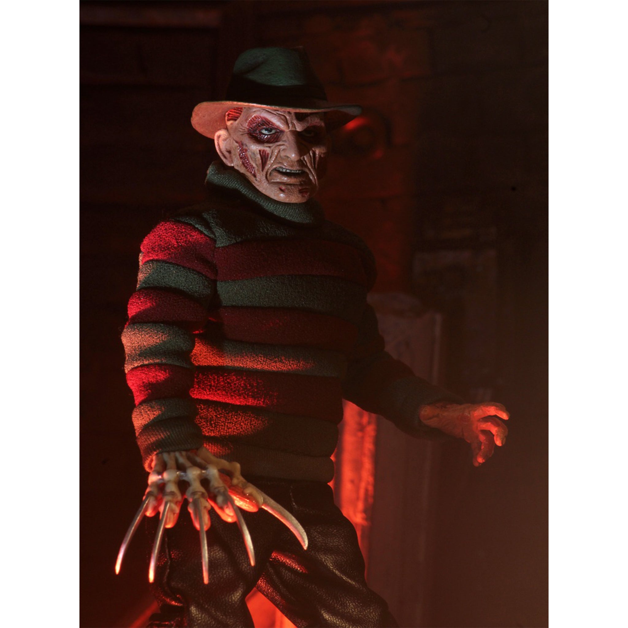 NECA Nightmare On Elm Street New Nightmare Freddy Kreuger Retro Clothed Action Figure 20cm
