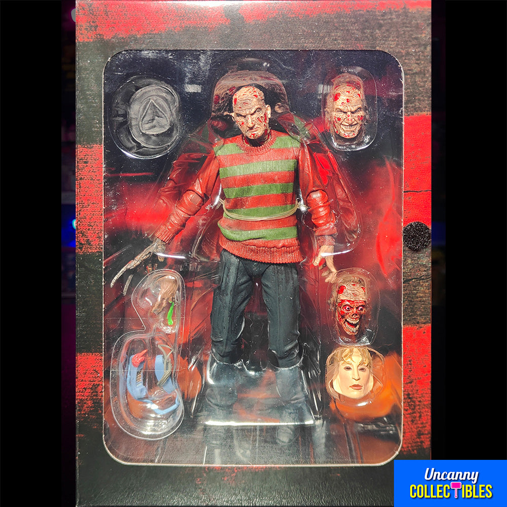 NECA Nightmare On Elm Street Ultimate Freddy Krueger Action Figure 18cm – Nightmare on Elm Street, NECA, 18 cm, 2023, brand new collector item, Uncanny Collectibles Dublin Ireland