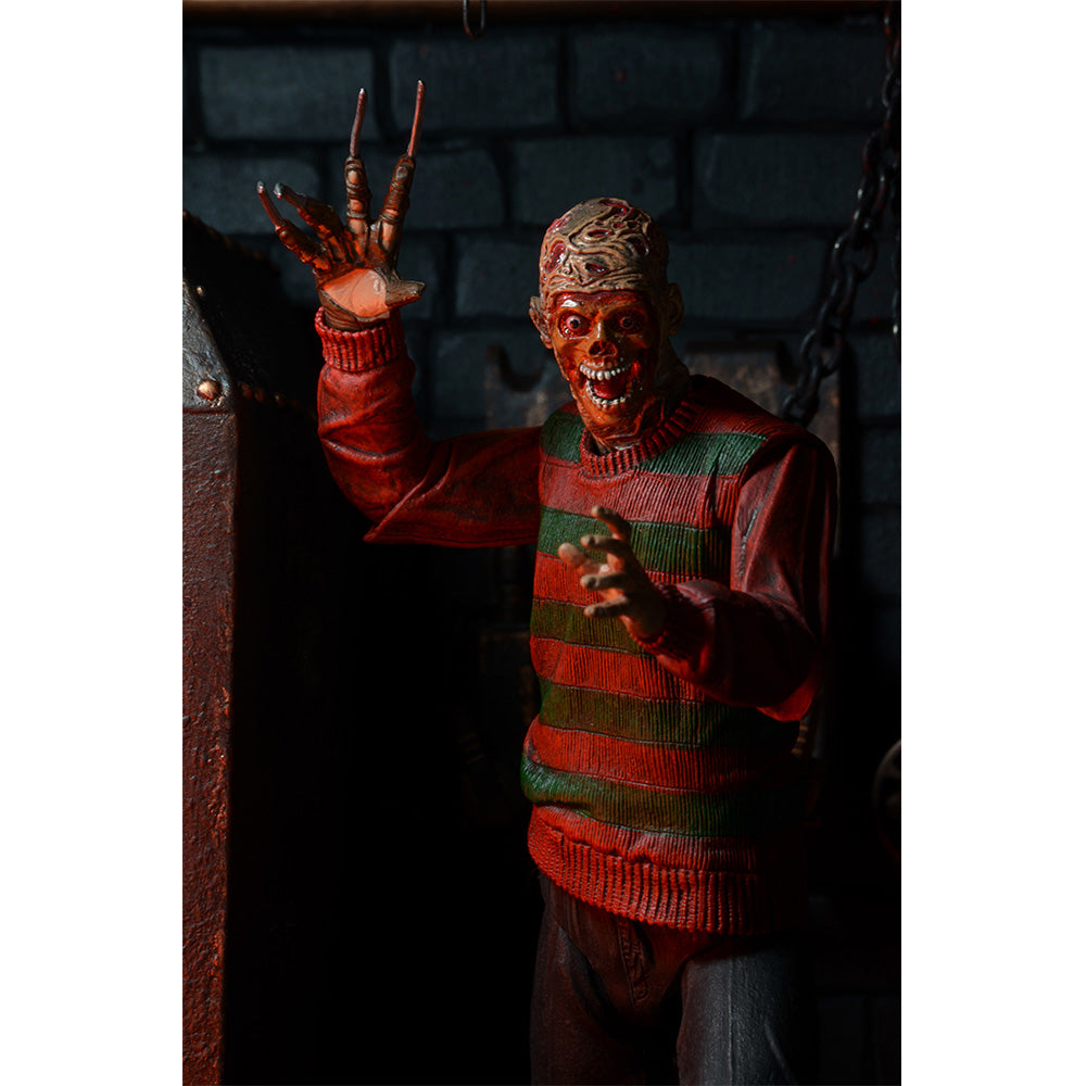 NECA Nightmare On Elm Street Ultimate Freddy Krueger Action Figure 18cm – Nightmare on Elm Street, NECA, 18 cm, 2023, brand new collector item, Uncanny Collectibles Dublin Ireland