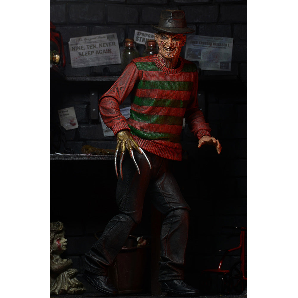 NECA Nightmare On Elm Street Ultimate Freddy Krueger Action Figure 18cm – Nightmare on Elm Street, NECA, 18 cm, 2023, brand new collector item, Uncanny Collectibles Dublin Ireland