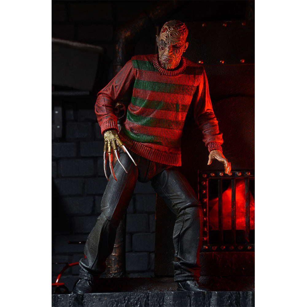 NECA Nightmare On Elm Street Ultimate Freddy Krueger Action Figure 18cm – Nightmare on Elm Street, NECA, 18 cm, 2023, brand new collector item, Uncanny Collectibles Dublin Ireland