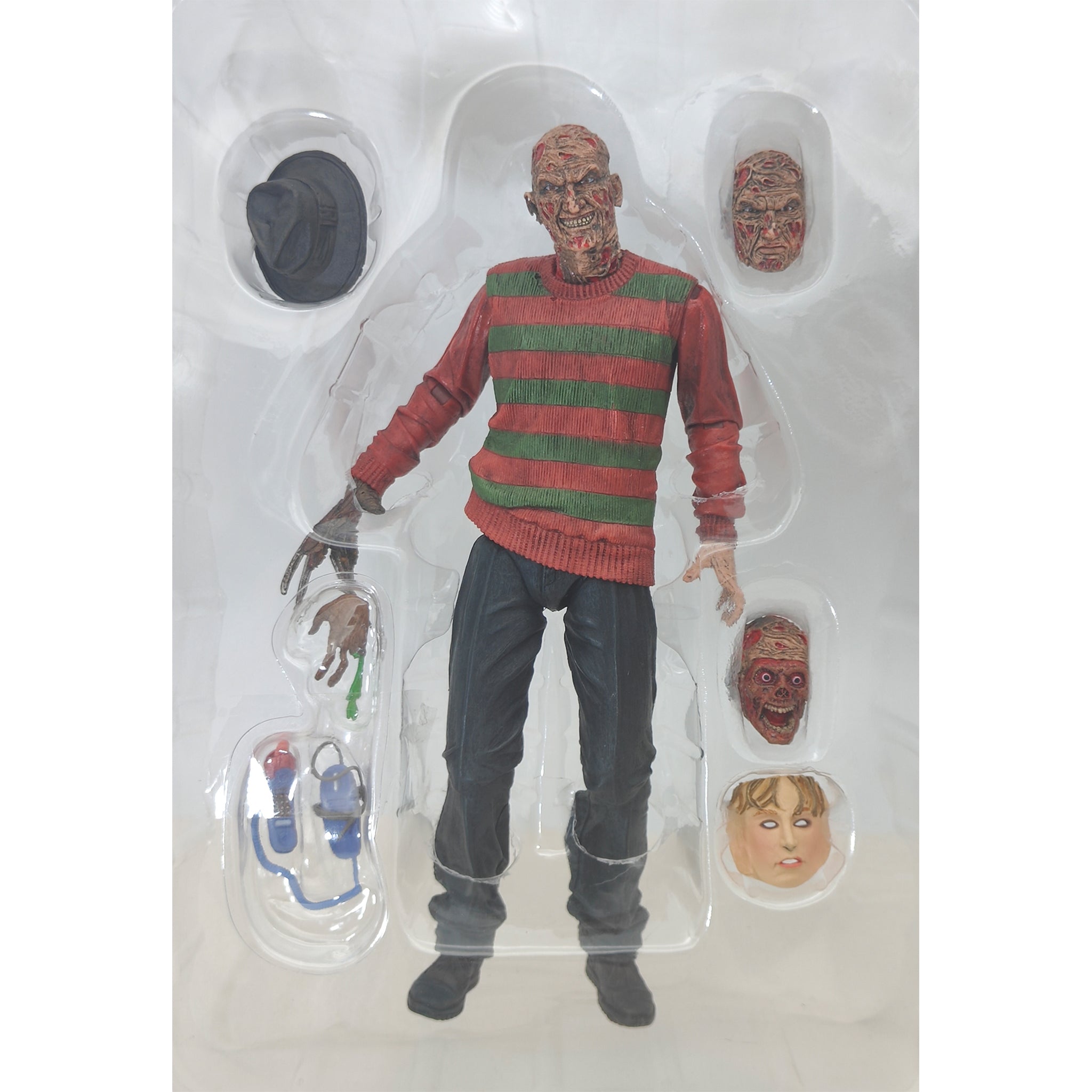NECA Nightmare On Elm Street Ultimate Freddy Krueger Action Figure 18cm - Used – Nightmare on Elm Street, NECA, 18 cm, 2021, pre-owned collector piece, Uncanny Collectibles Dublin Ireland