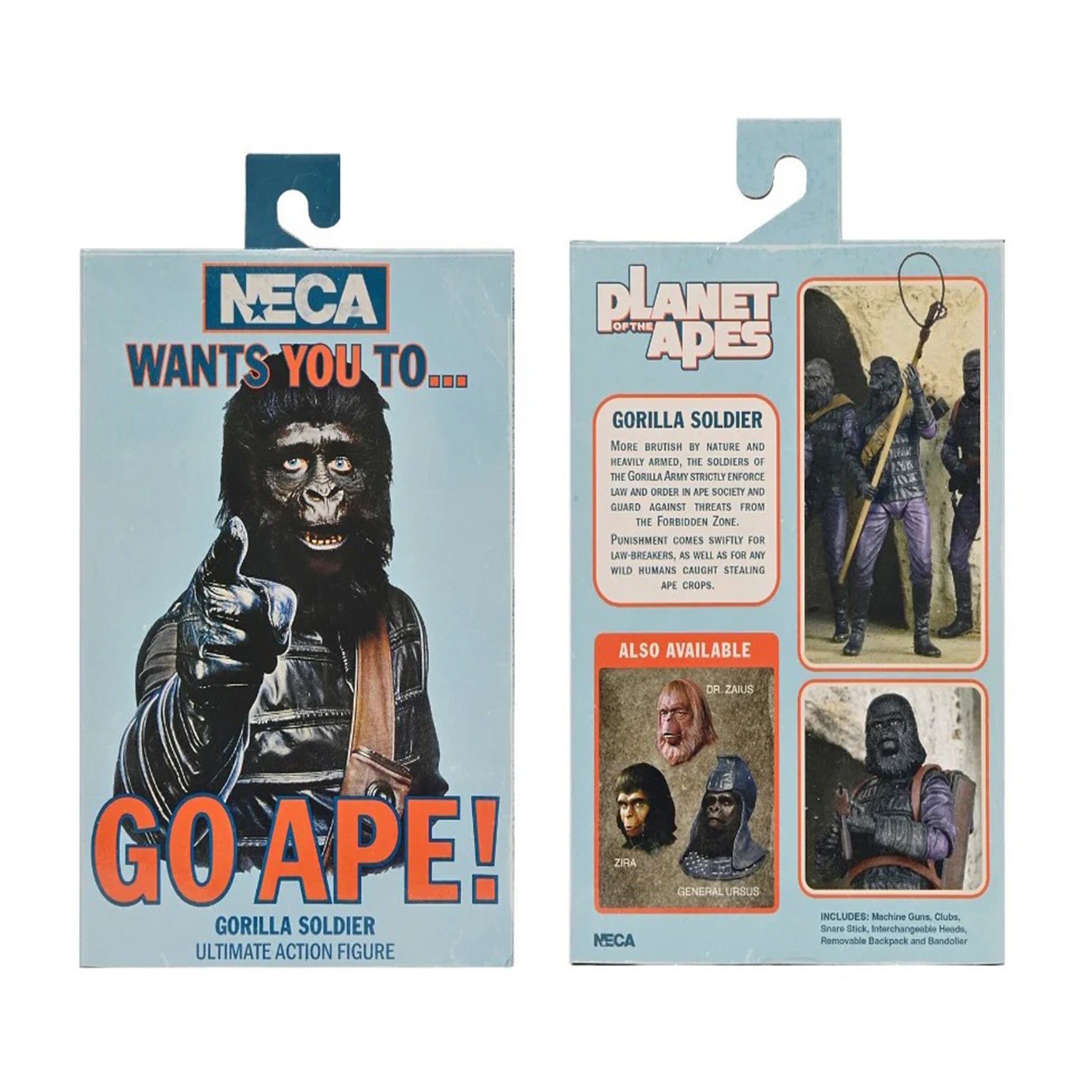 Neca Planet Of The Apes Ultimate Gorilla Soldier Action Figure 18cm