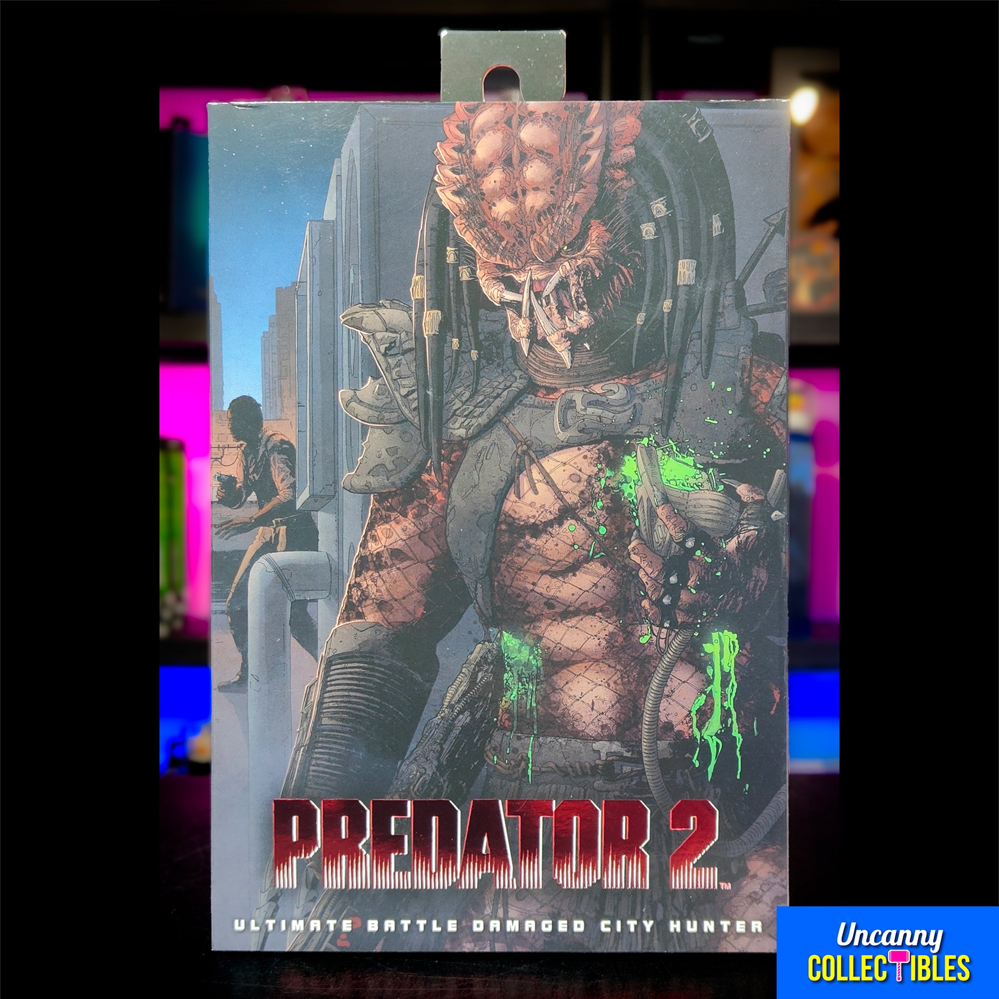 NECA Predator 2 Ultimate Battle Damaged City Hunter Predator Action Figure 20cm