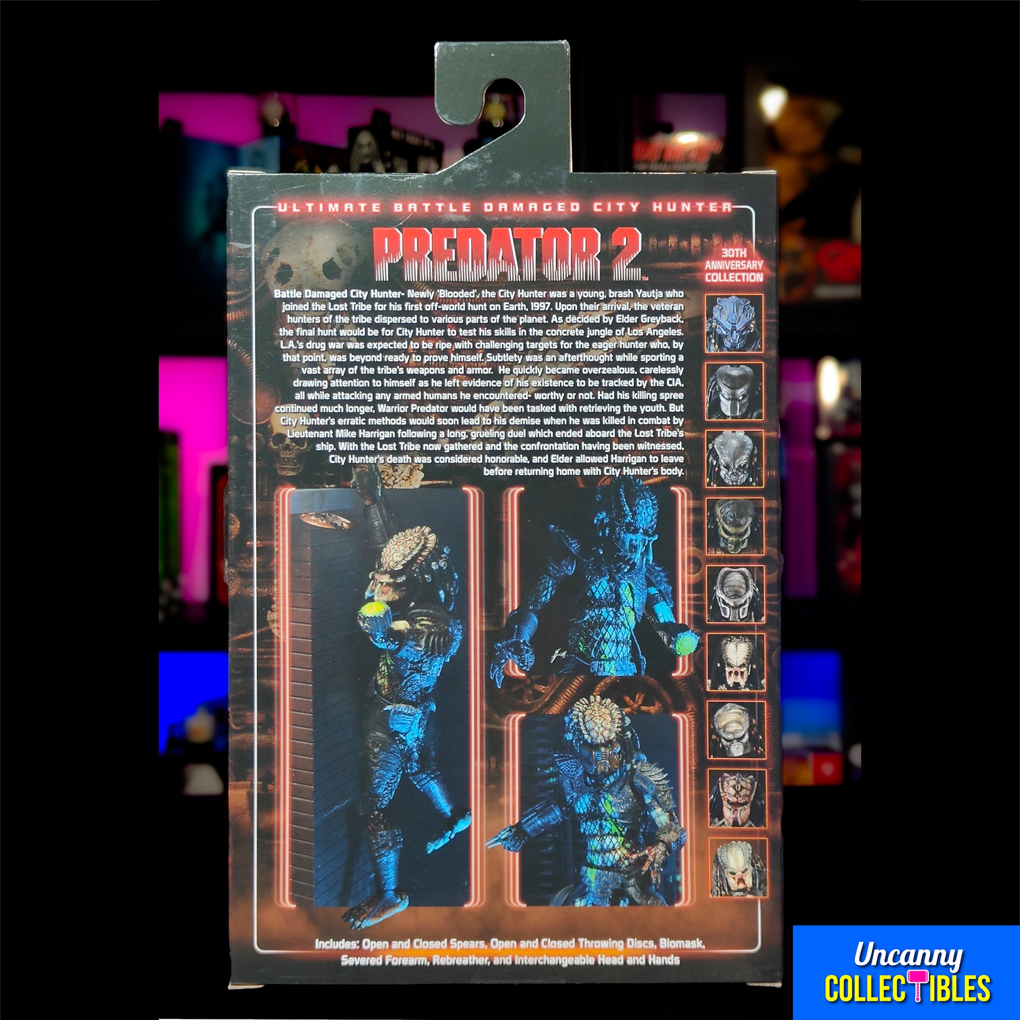 NECA Predator 2 Ultimate Battle Damaged City Hunter Predator Action Figure 20cm