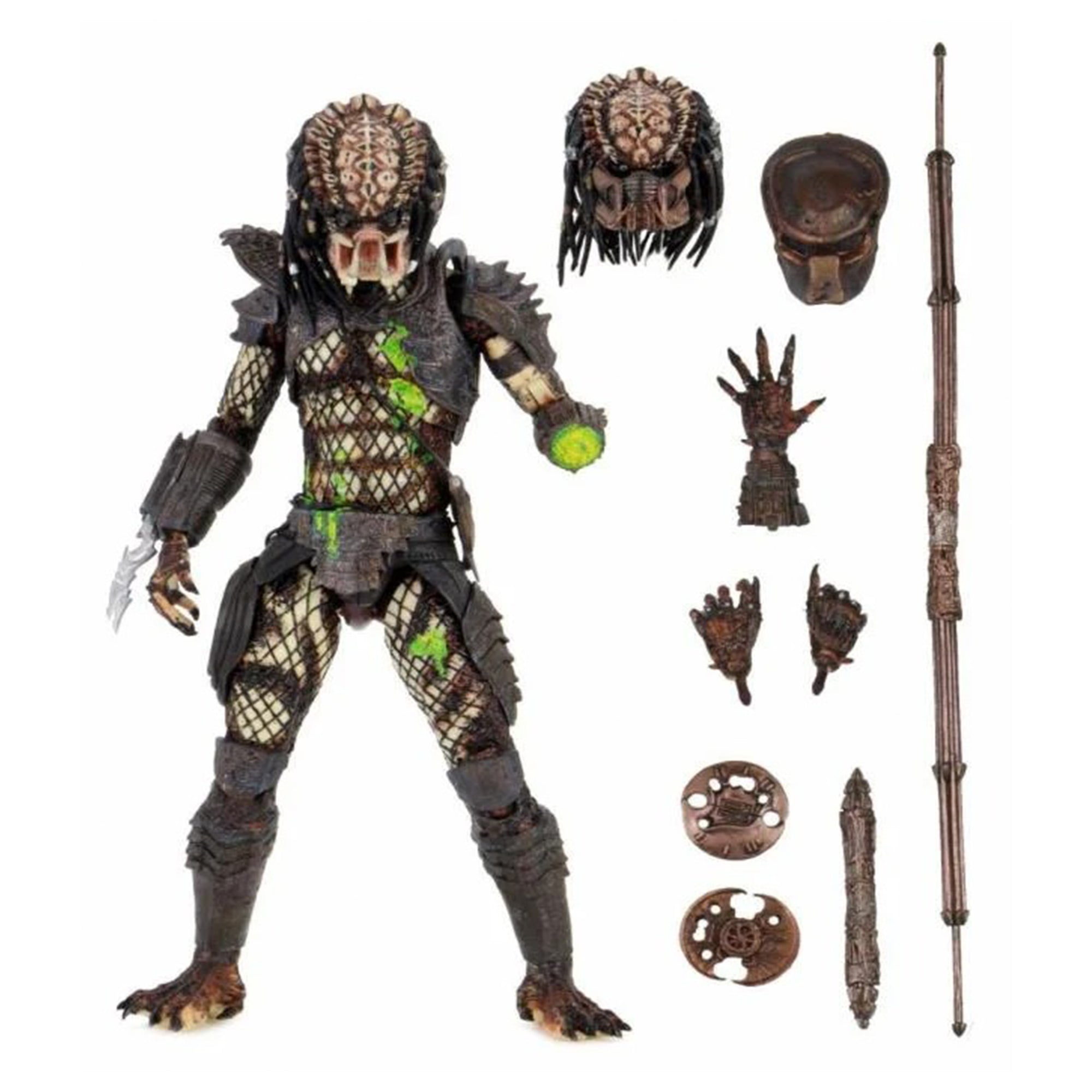 NECA Predator 2 Ultimate Battle Damaged City Hunter Predator Action Figure 20cm