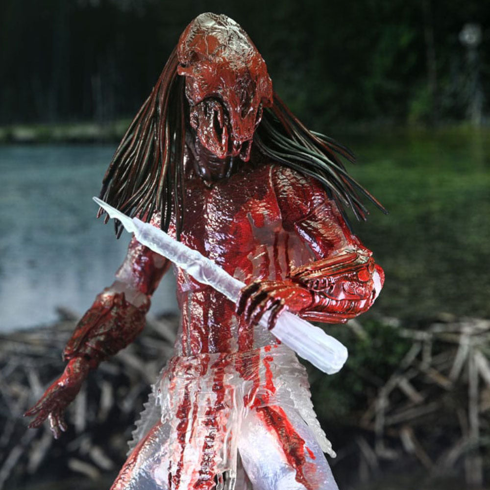 NECA Prey Ultimate Feral Bear Blood Predator 20 cm Action Figure – Predator, NECA, 20 cm, 2024, brand new collector item, Uncanny Collectibles Dublin Ireland