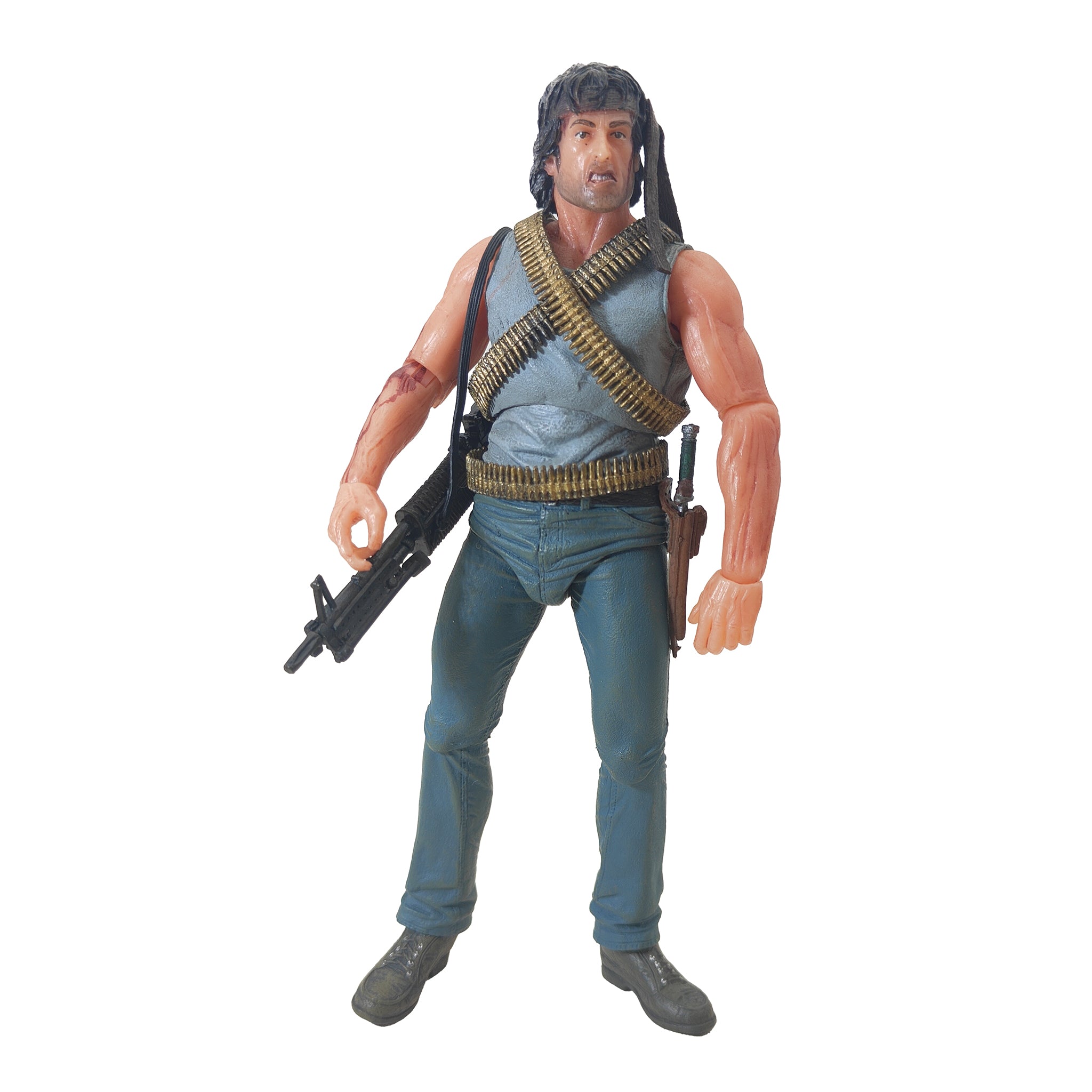 NECA Rambo First Blood John Rambo Action Figure 2013 18cm – TV Icons & Heroes, NECA, 18 cm, 2013, pre-owned collector piece, Uncanny Collectibles Dublin Ireland