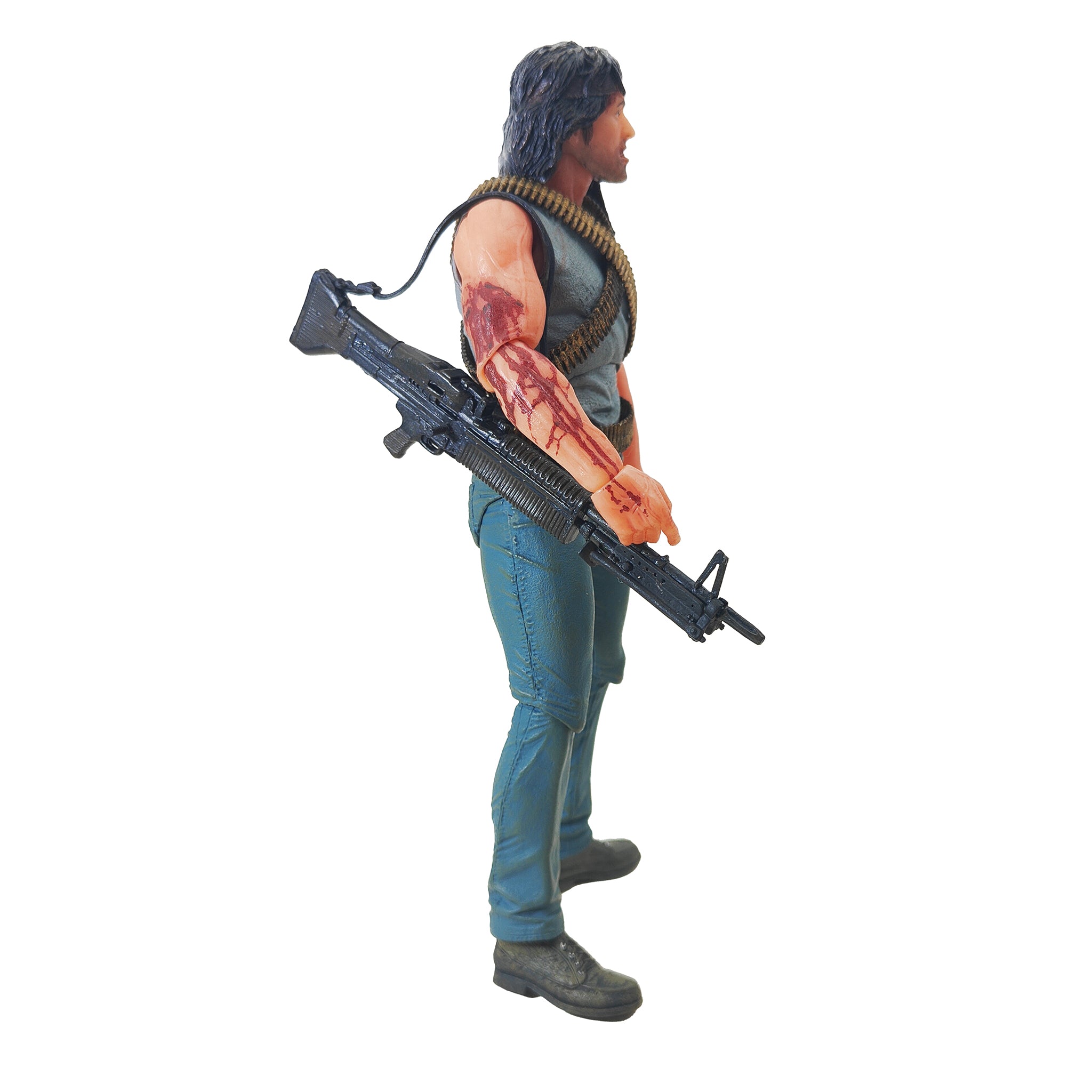 NECA Rambo First Blood John Rambo Action Figure 2013 18cm – TV Icons & Heroes, NECA, 18 cm, 2013, pre-owned collector piece, Uncanny Collectibles Dublin Ireland