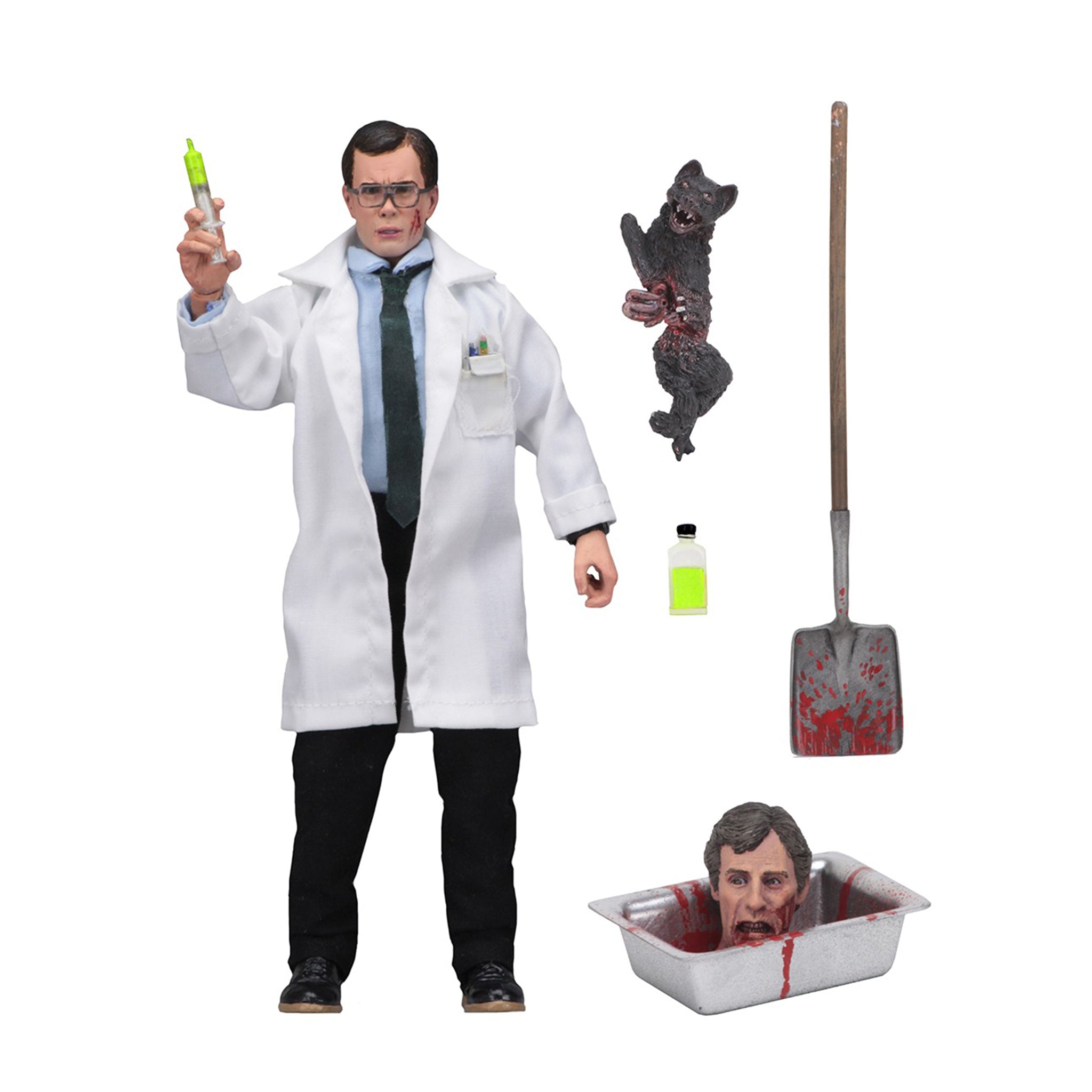 NECA Re-Animator Herbert West Retro Cloth Action Figure, Horror, 20cm, 1985, new