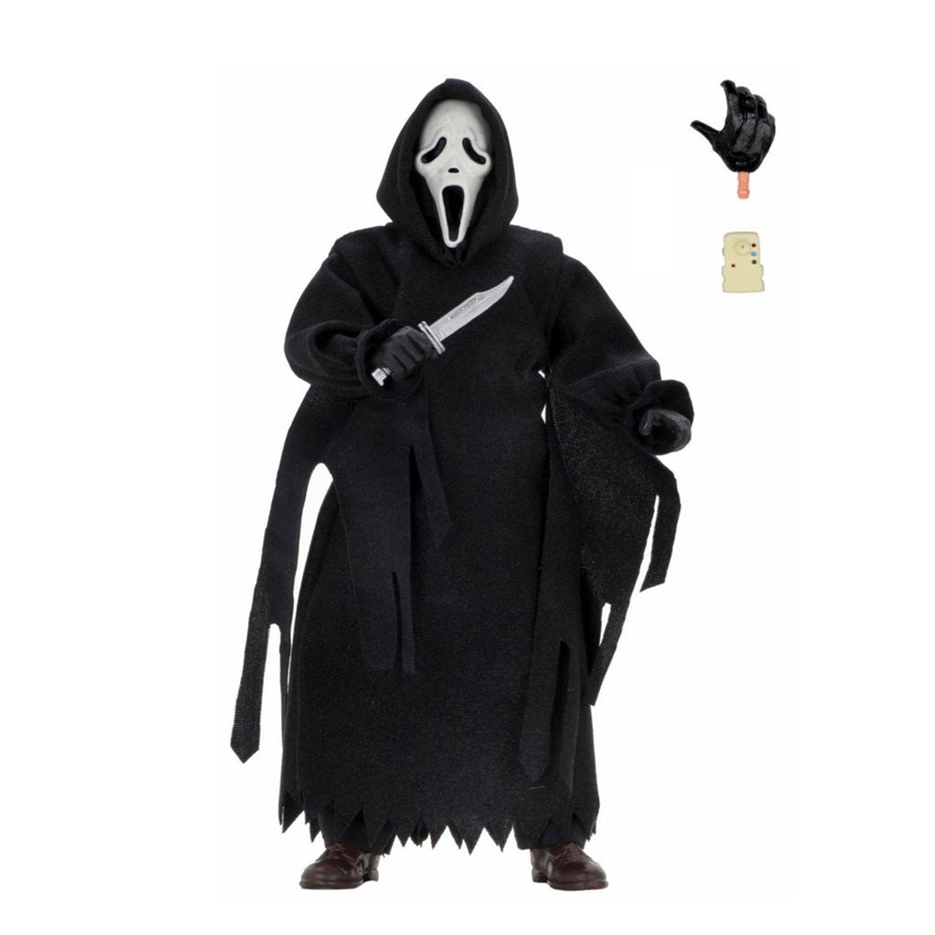 NECA Scream Ghost Face Retro Clothed Action Figure 20cm – Scream, NECA, 20 cm, brand new collector item, Uncanny Collectibles Dublin Ireland