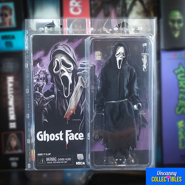 NECA Scream Ghost Face Retro Clothed Action Figure 20cm – Scream, NECA, 20 cm, brand new collector item, Uncanny Collectibles Dublin Ireland